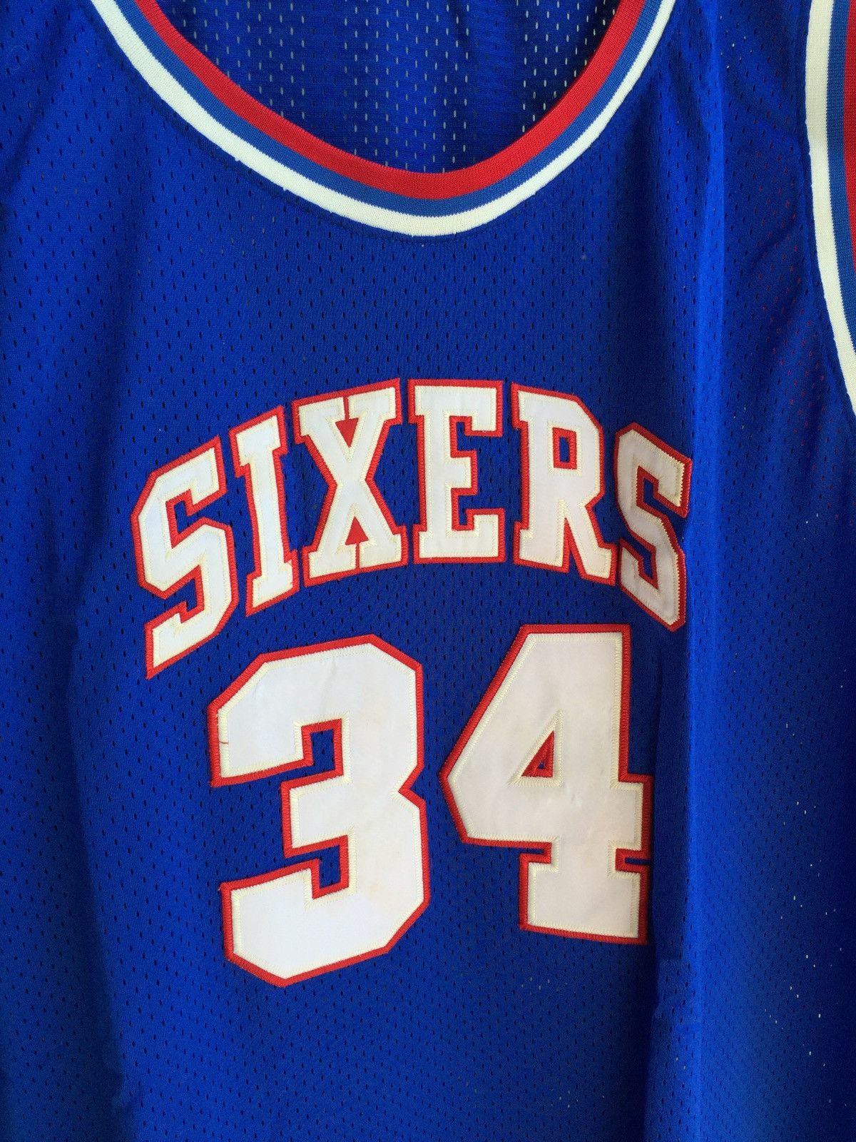 NBA × Vintage Vintage 80s Sixers 34 NBA Classics Jersey Size US XXL / EU 58 / 5 - 5 Thumbnail