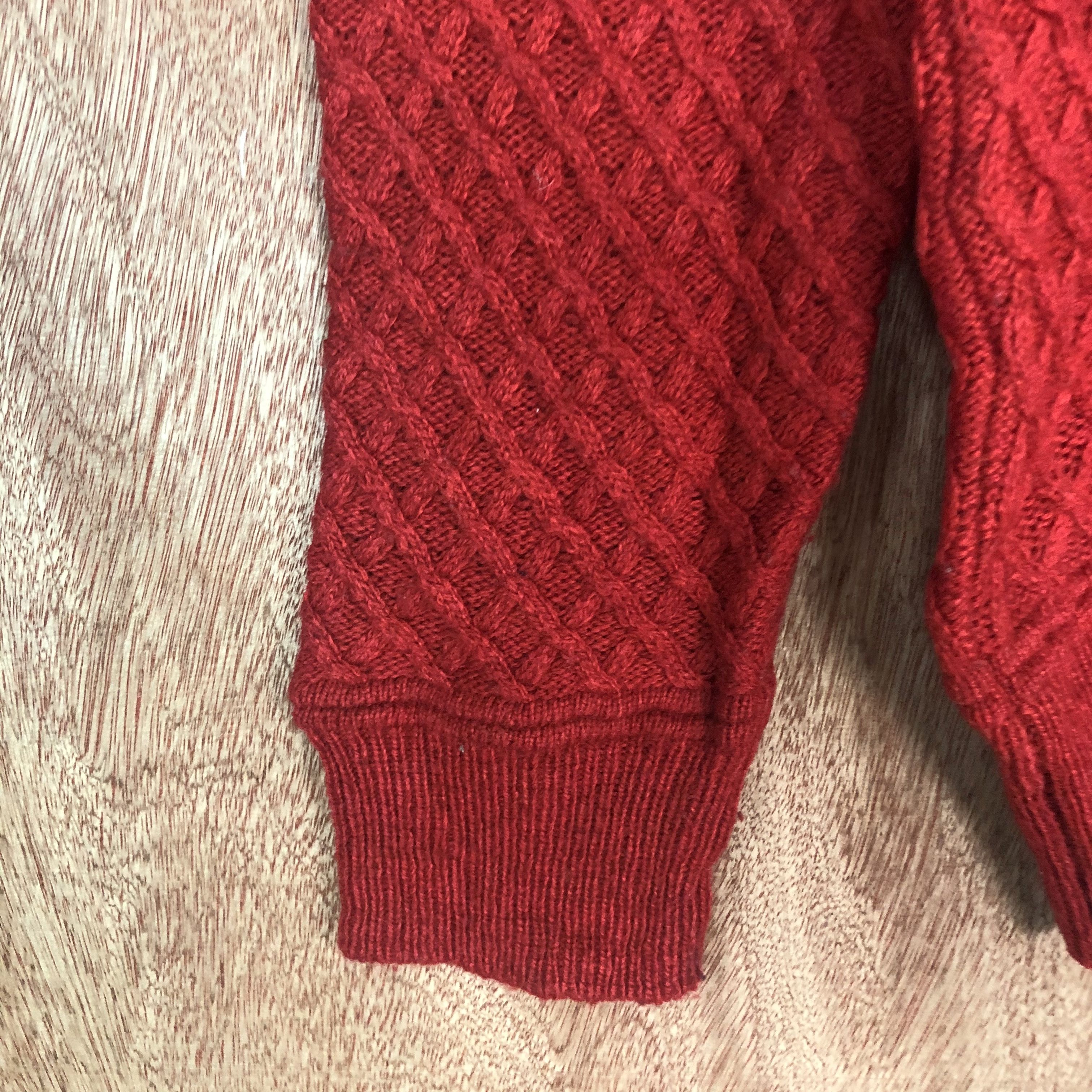 DLL BacK Number Red Knitwear sweatshirt #c509