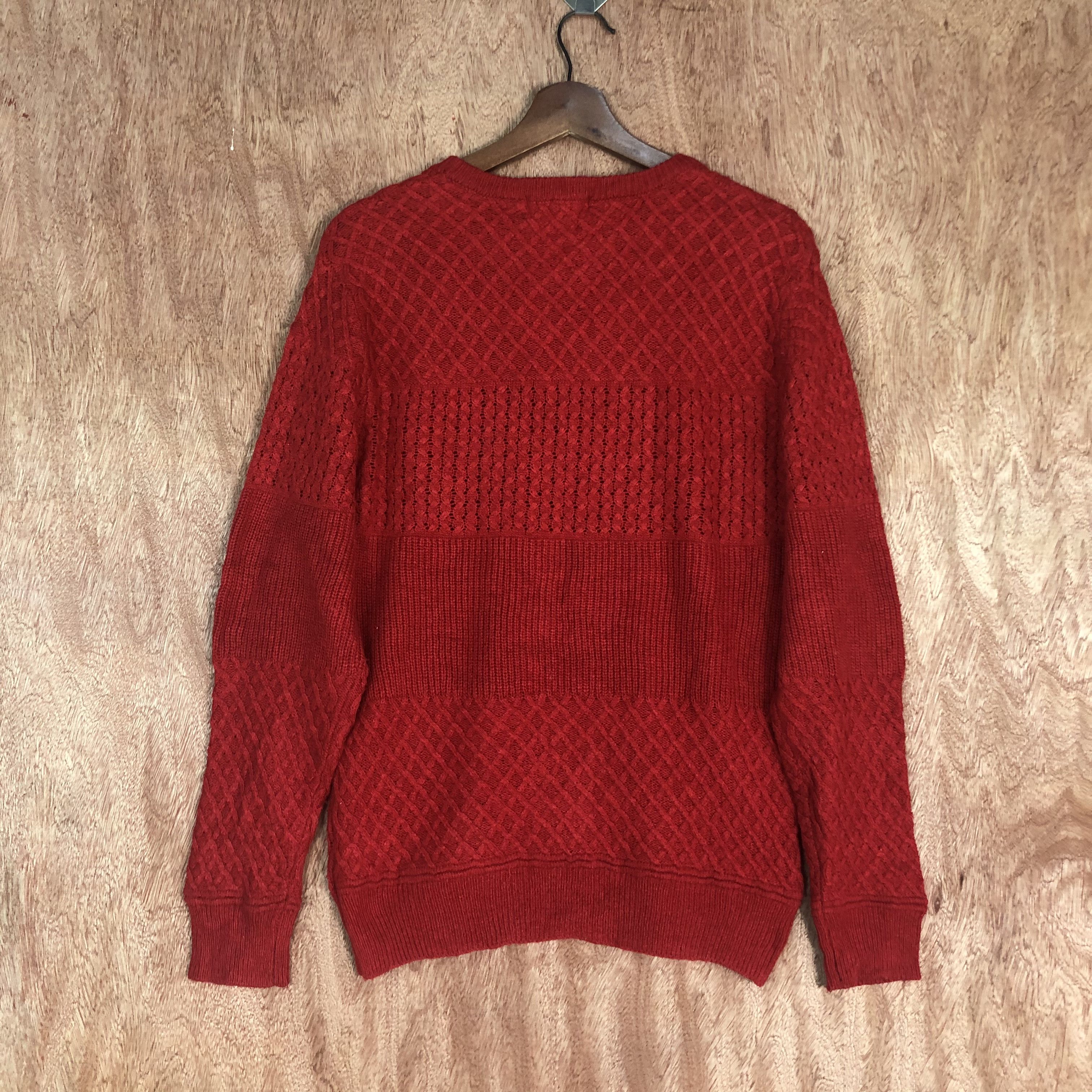 DLL BacK Number Red Knitwear sweatshirt #c509