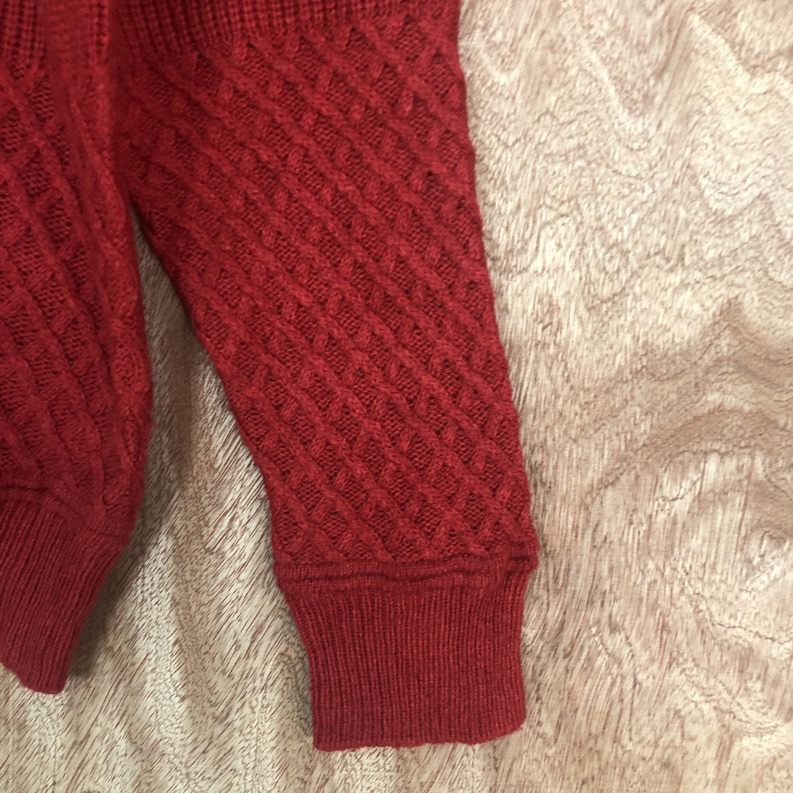 DLL BacK Number Red Knitwear sweatshirt #c509