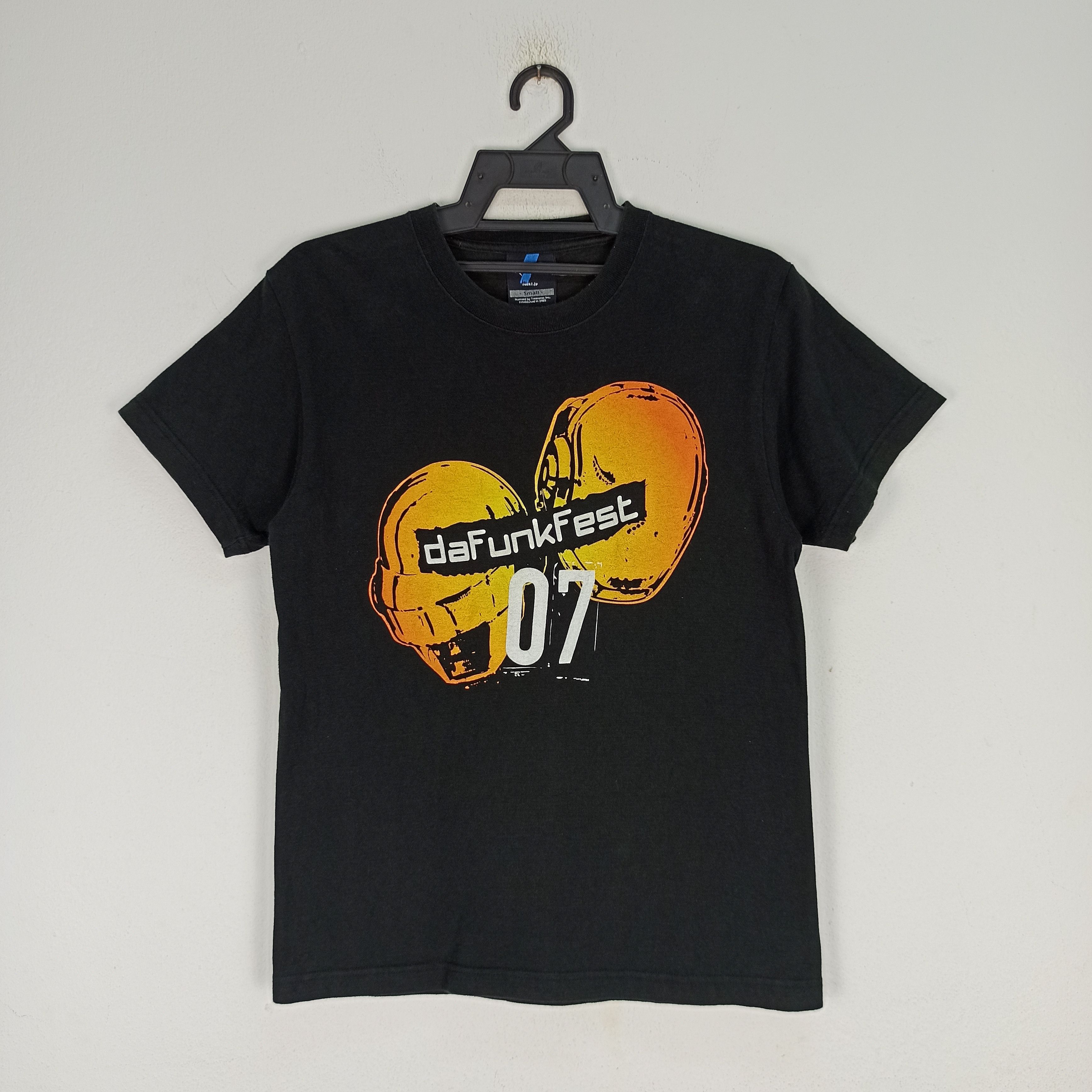 【DaftPank[ダフトパンク]】DA FUNK FEST.07 Tシャツ Band Tees Vintage Daft Punk Da Funk Fest 07 Tour Japan Promo