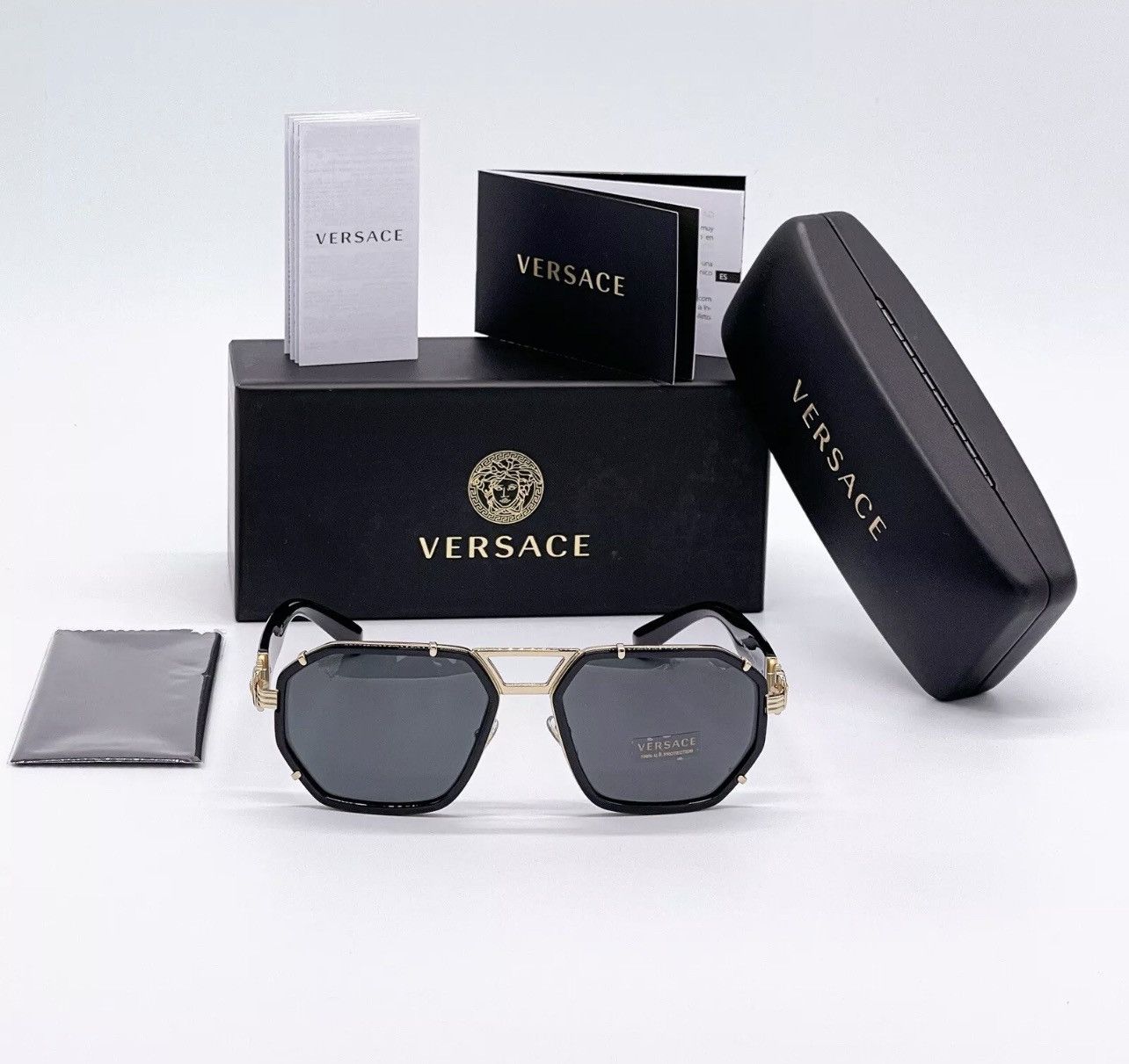 Versace NEW VERSACE VE2228 1002/87 SUNGLASSES VERSACE MOD