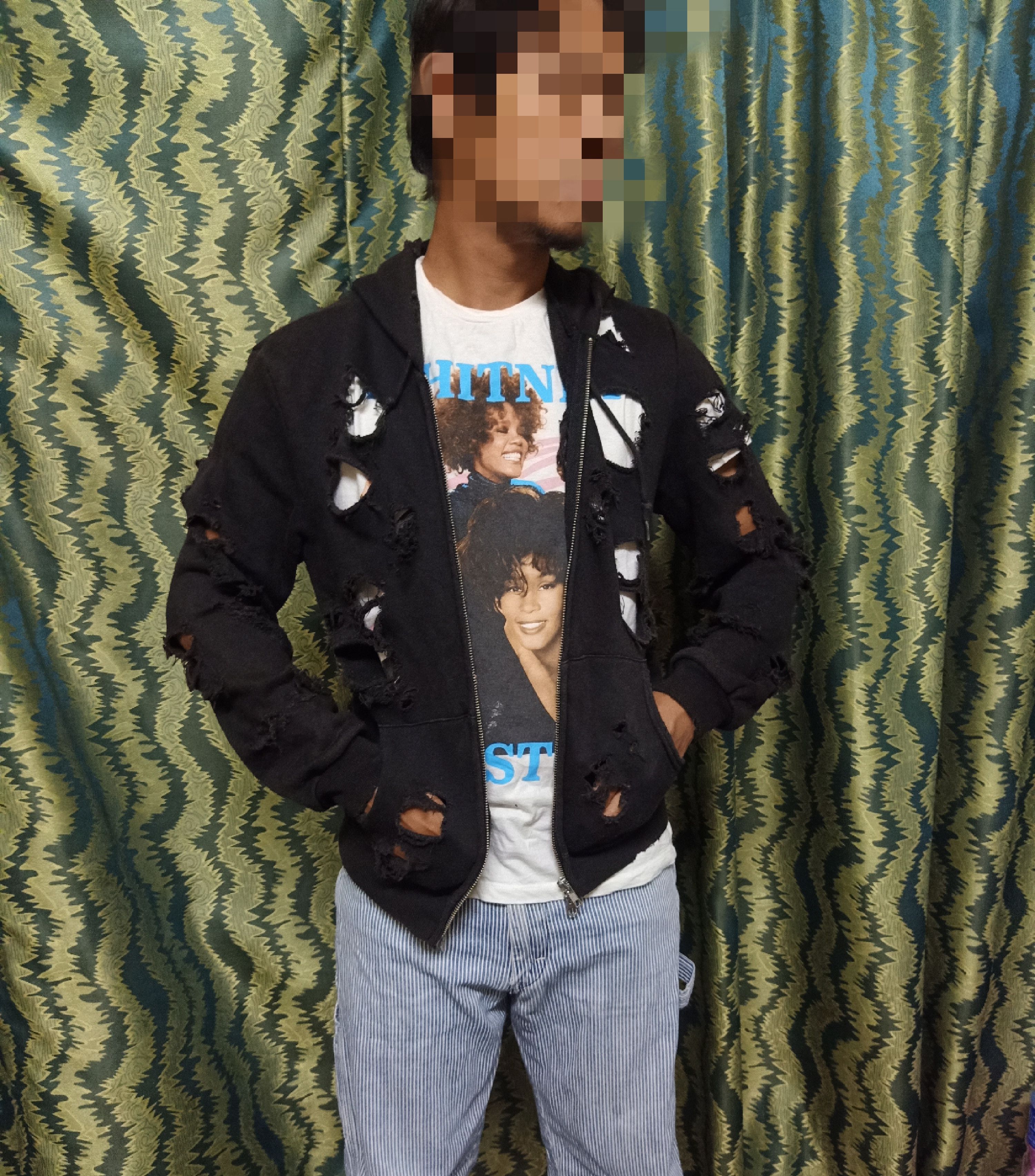 Designer × Japanese Brand Mangrove Distressed Zipper Hoodie Size US S / EU 44-46 / 1 - 2 Thumbnail