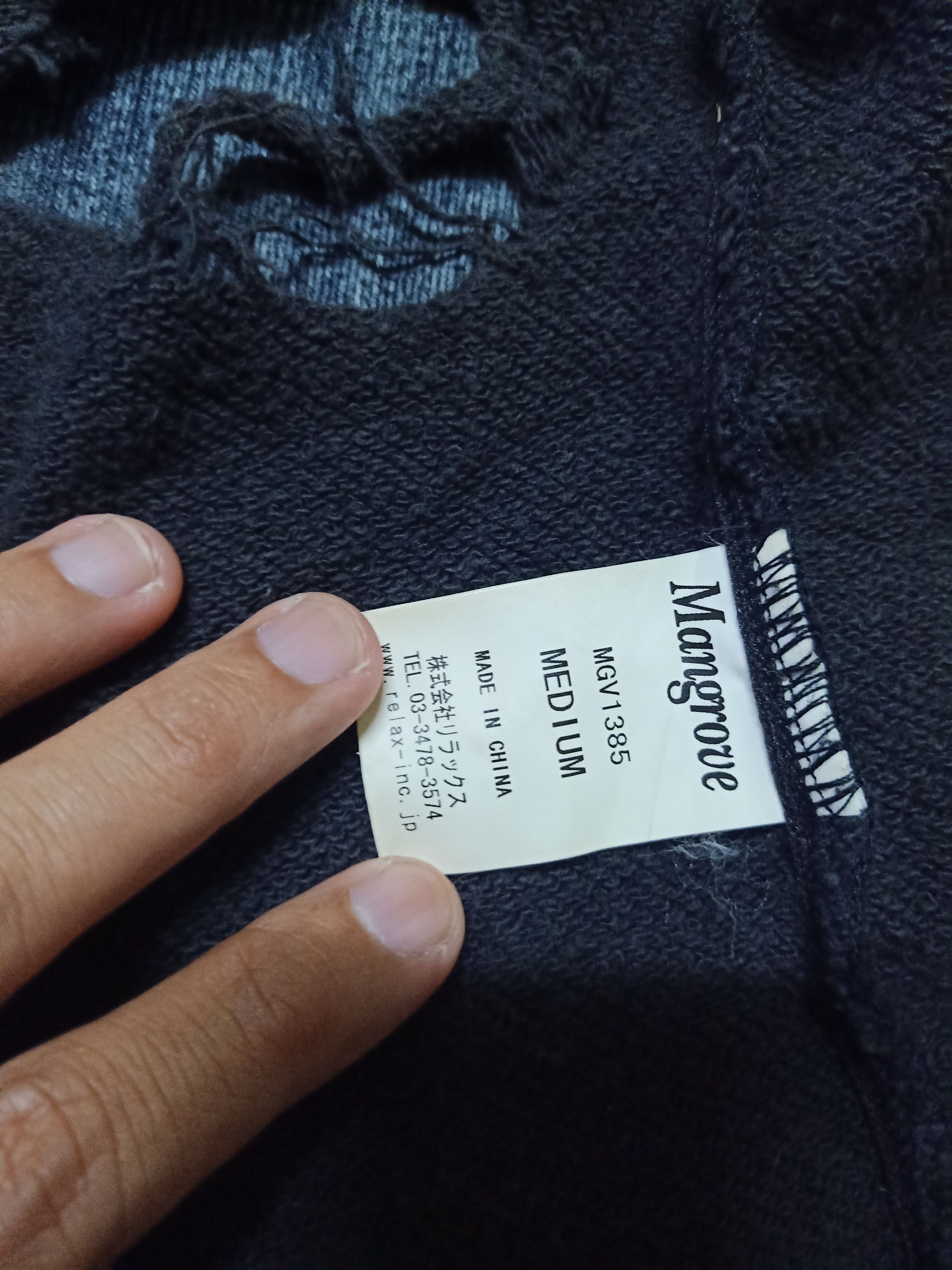 Designer × Japanese Brand Mangrove Distressed Zipper Hoodie Size US S / EU 44-46 / 1 - 9 Thumbnail