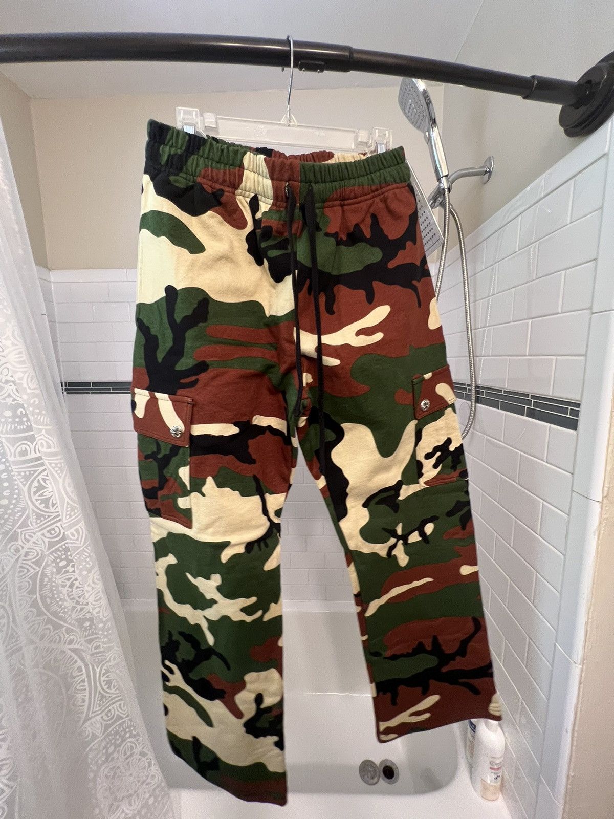 Chrome Hearts Mattyboy camo cargo sweats