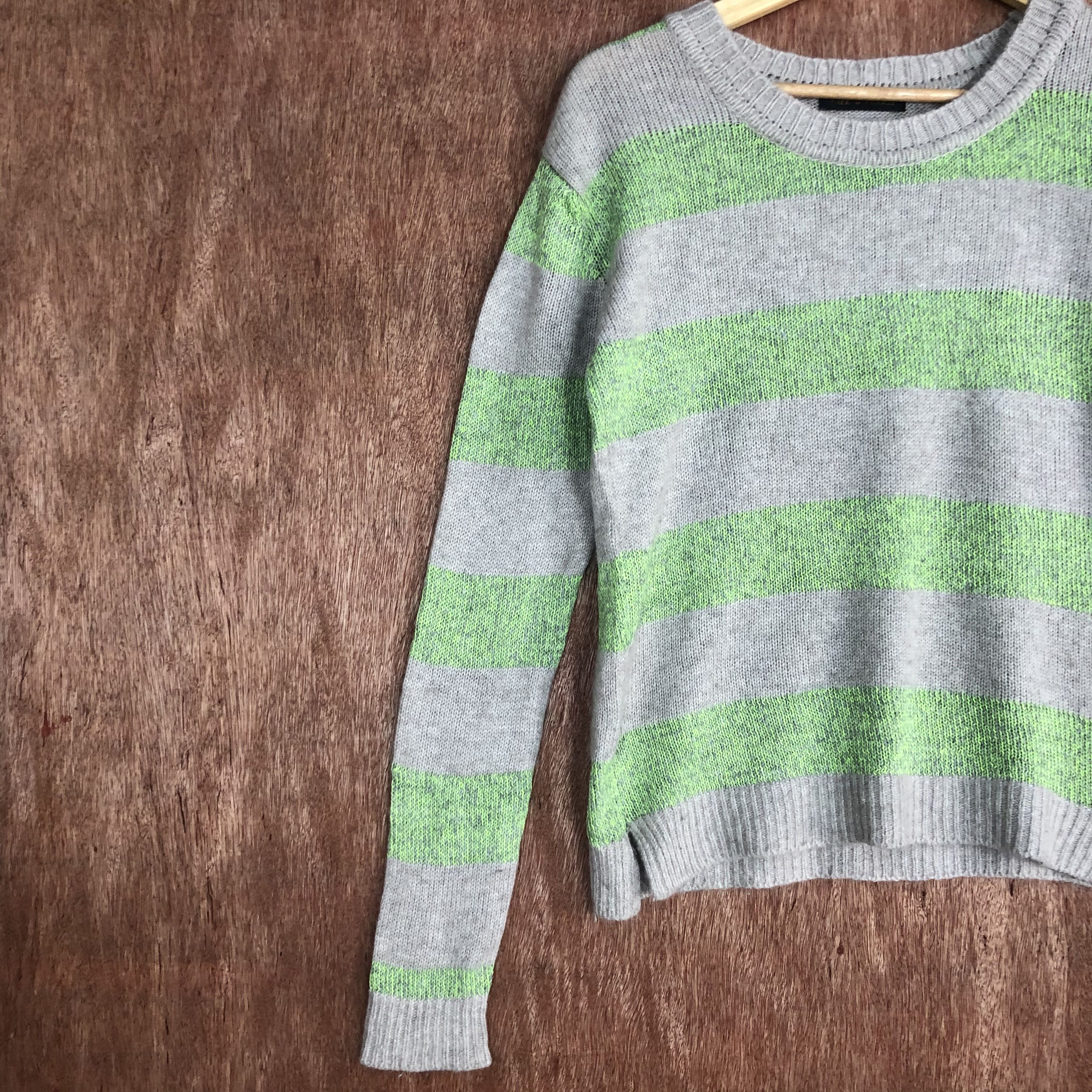 Homespun Knitwear × Japanese Brand DLL Free's Phrase Multicolor stripe Knitwear #c518 Size US M / EU 48-50 / 2 - 7 Thumbnail