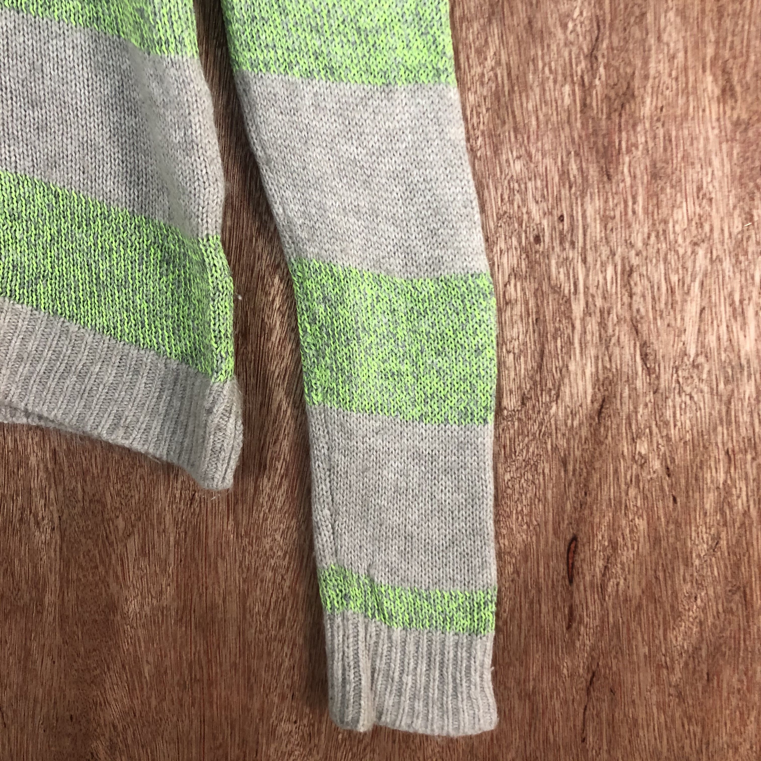 Homespun Knitwear × Japanese Brand DLL Free's Phrase Multicolor stripe Knitwear #c518 Size US M / EU 48-50 / 2 - 4 Thumbnail