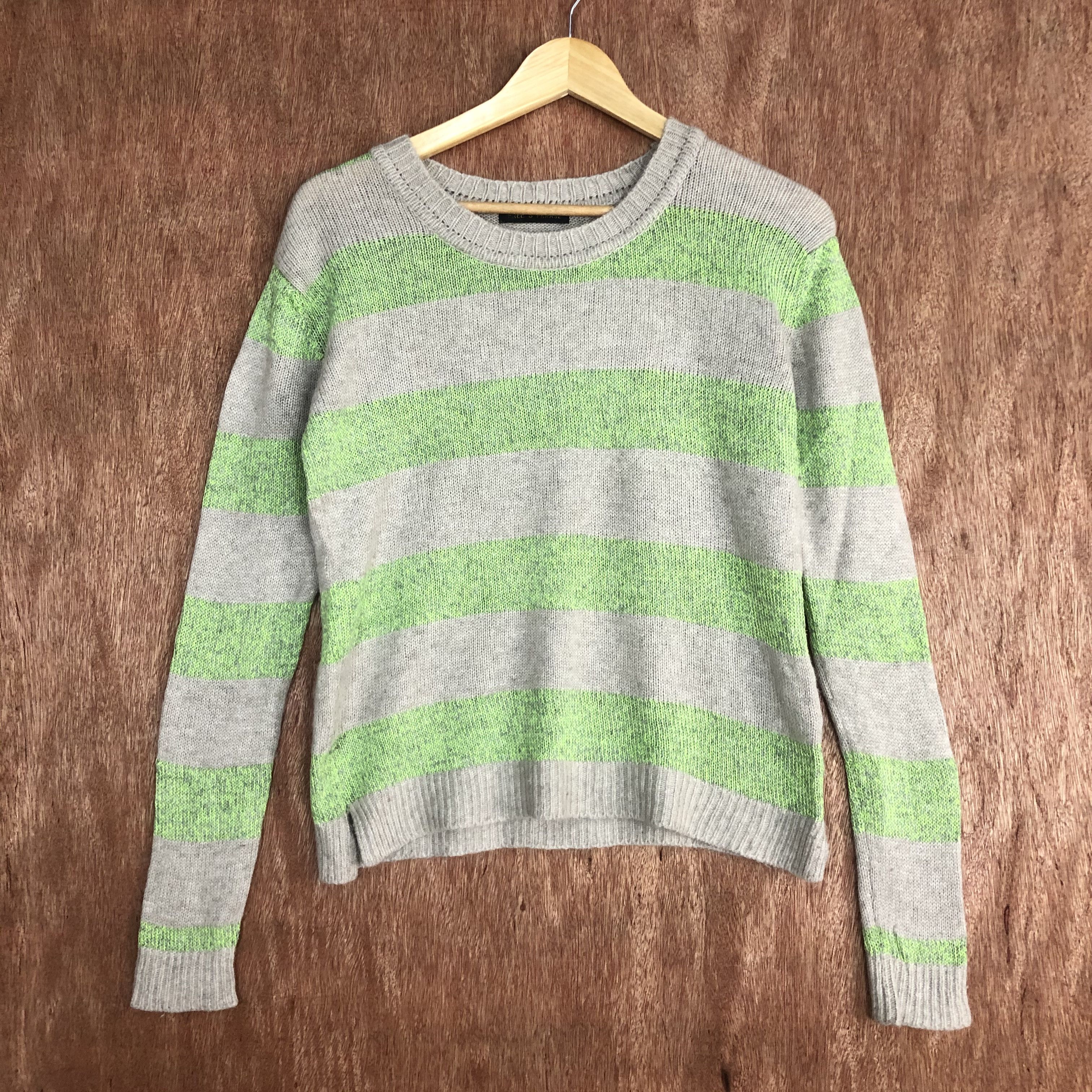 Homespun Knitwear × Japanese Brand DLL Free's Phrase Multicolor stripe Knitwear #c518 Size US M / EU 48-50 / 2 - 1 Thumbnail