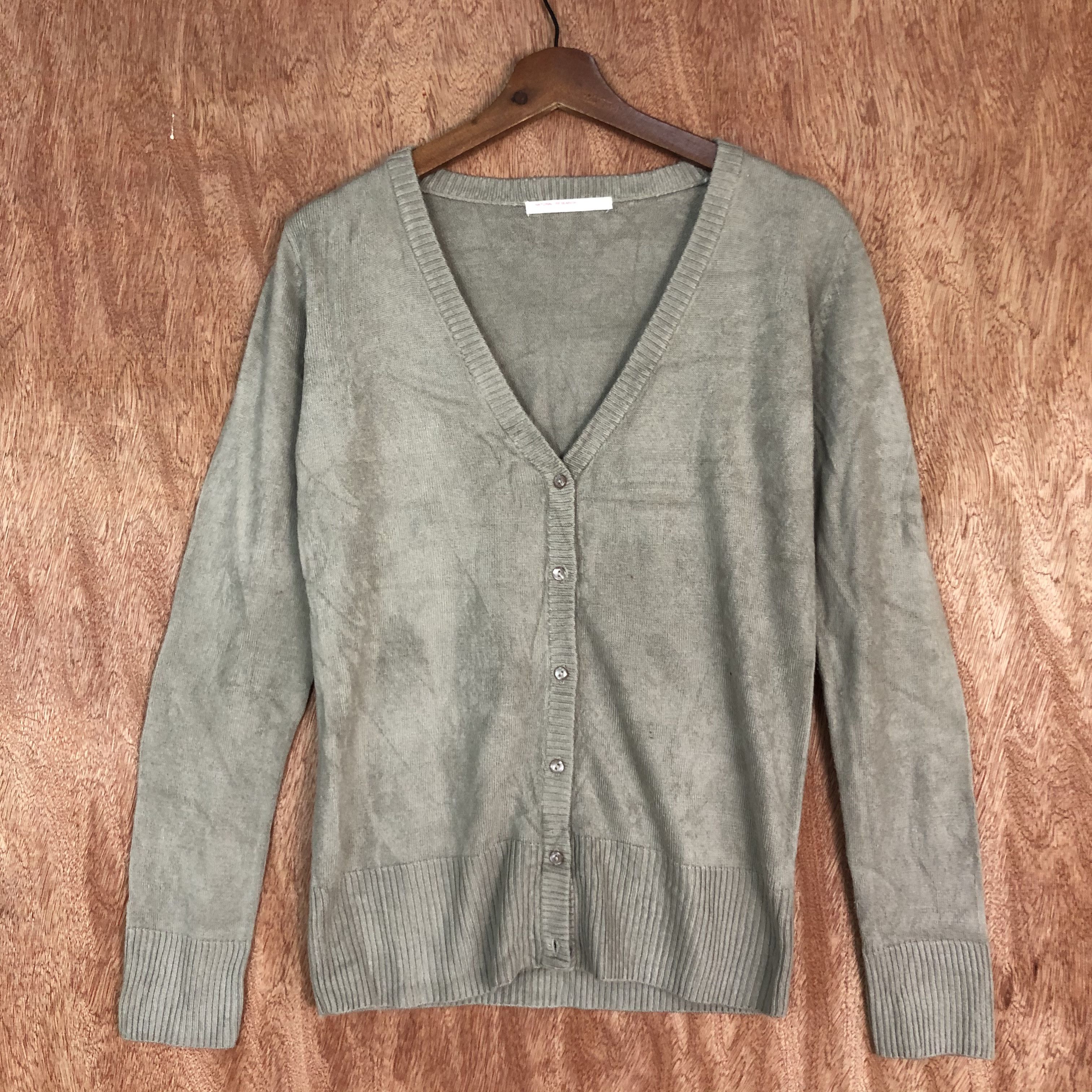 Homespun Knitwear DLL Natural Research Brown Knitwear cardigan japan #c501 Size US M / EU 48-50 / 2 - 2 Thumbnail