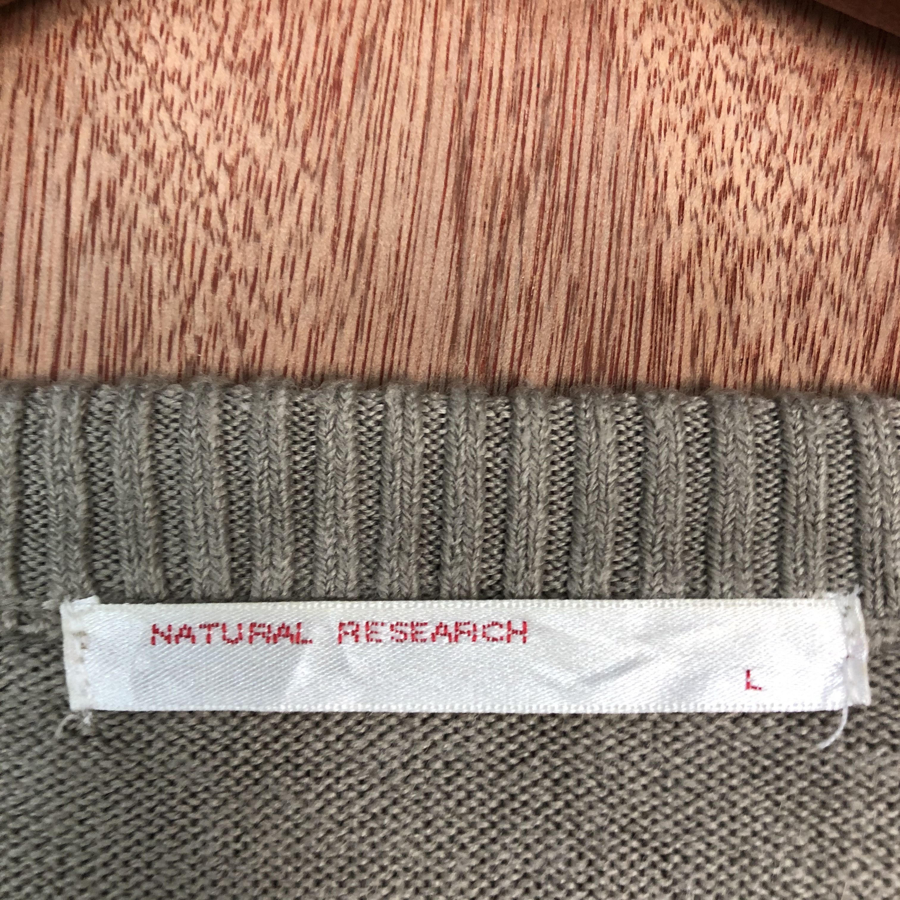 Homespun Knitwear DLL Natural Research Brown Knitwear cardigan japan #c501 Size US M / EU 48-50 / 2 - 9 Thumbnail