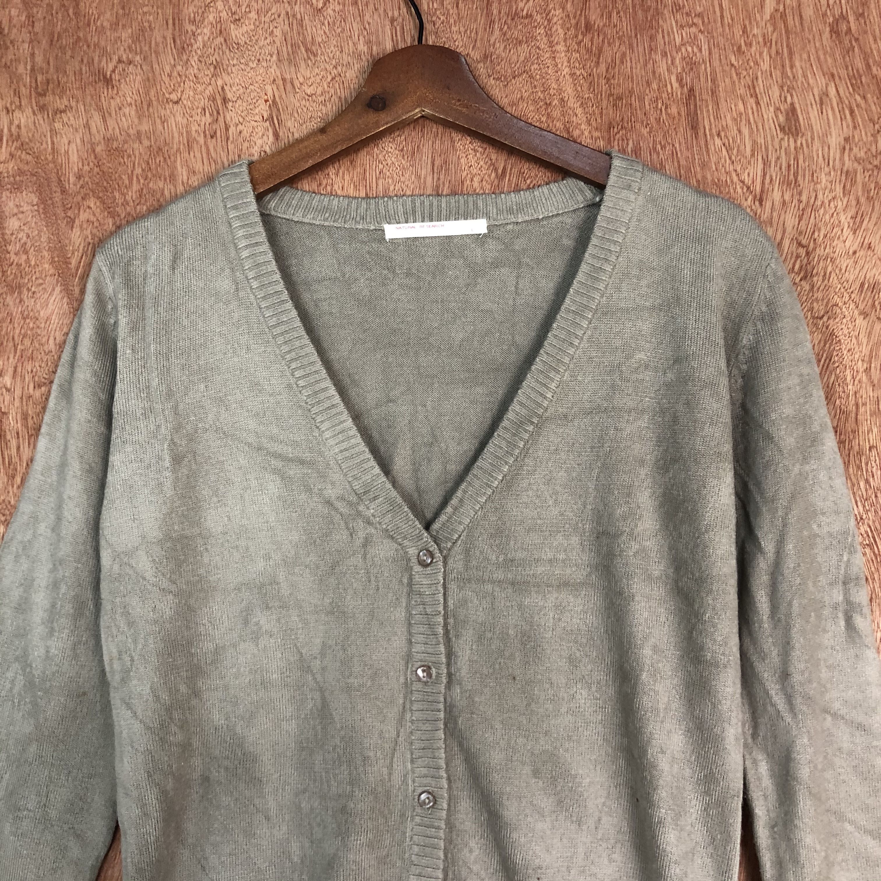 Homespun Knitwear DLL Natural Research Brown Knitwear cardigan japan #c501 Size US M / EU 48-50 / 2 - 7 Thumbnail