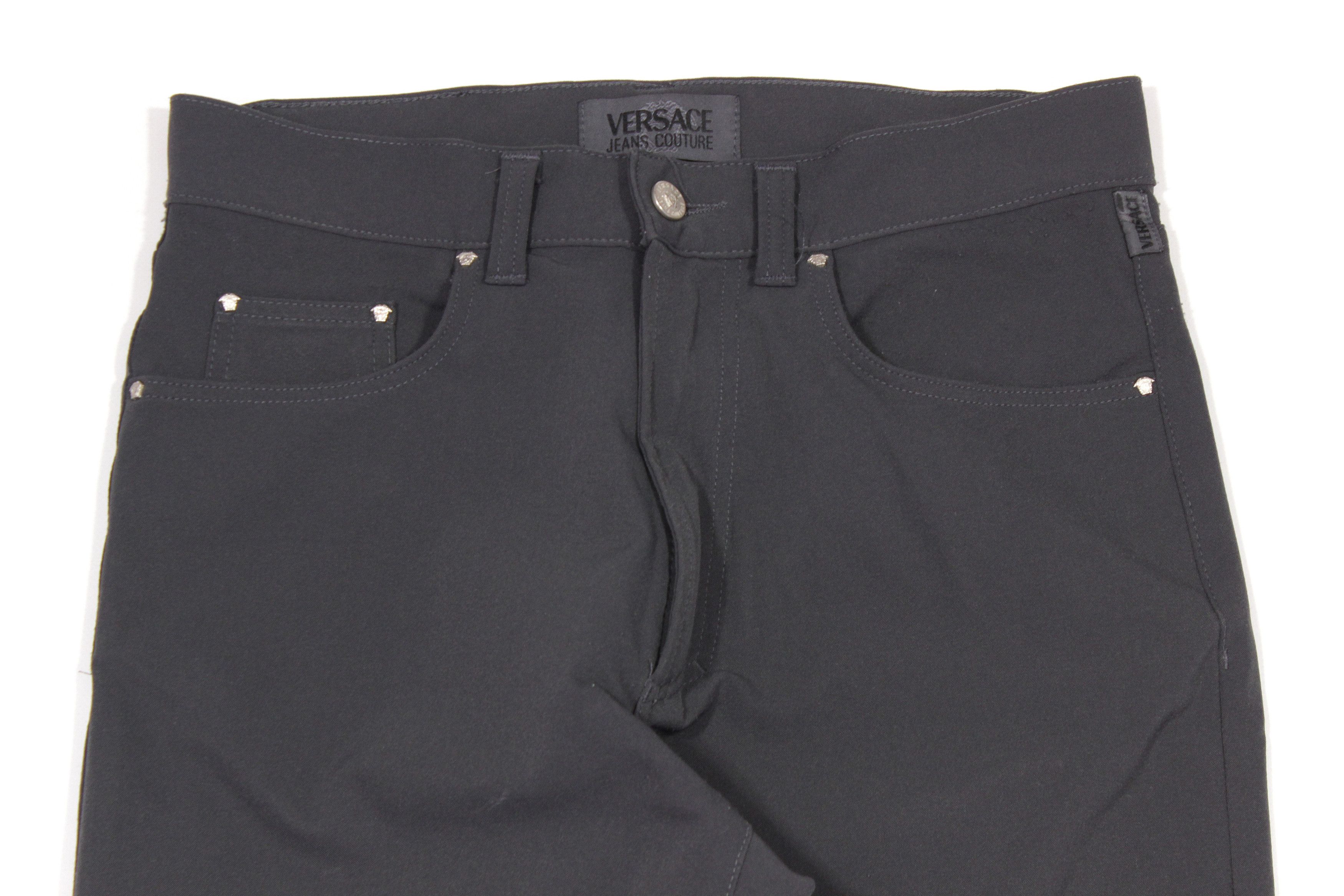 Versace 90S Medusa Buttons Nylon Pants Vintage Size US 30 / EU 46 - 3 Thumbnail