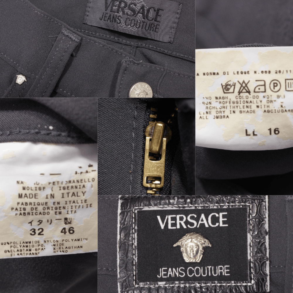 Versace 90S Medusa Buttons Nylon Pants Vintage Size US 30 / EU 46 - 8 Thumbnail