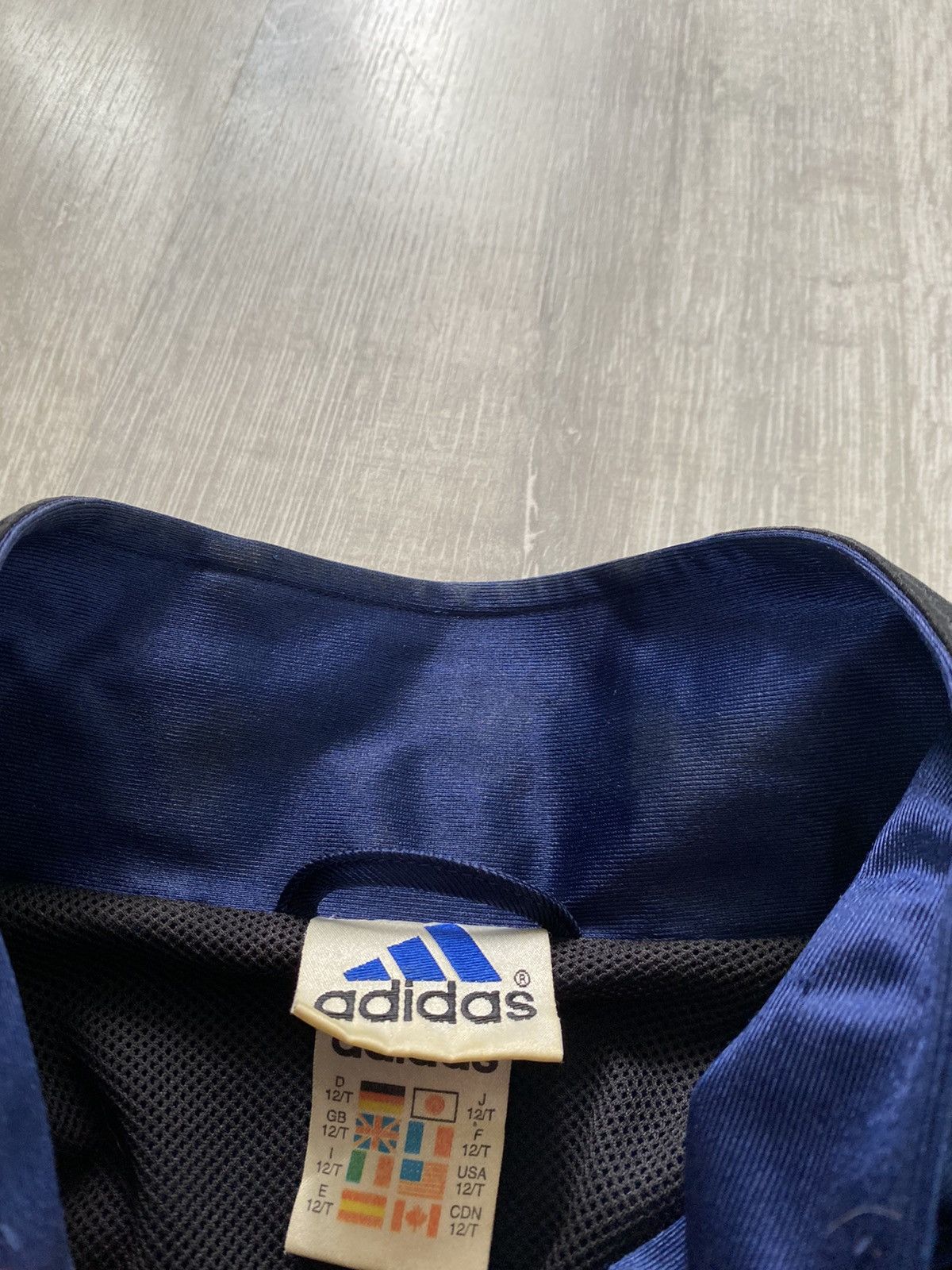 Adidas Adidas EQT vintage navy full zip sweatshirt track jacket Size US XL / EU 56 / 4 - 4 Thumbnail