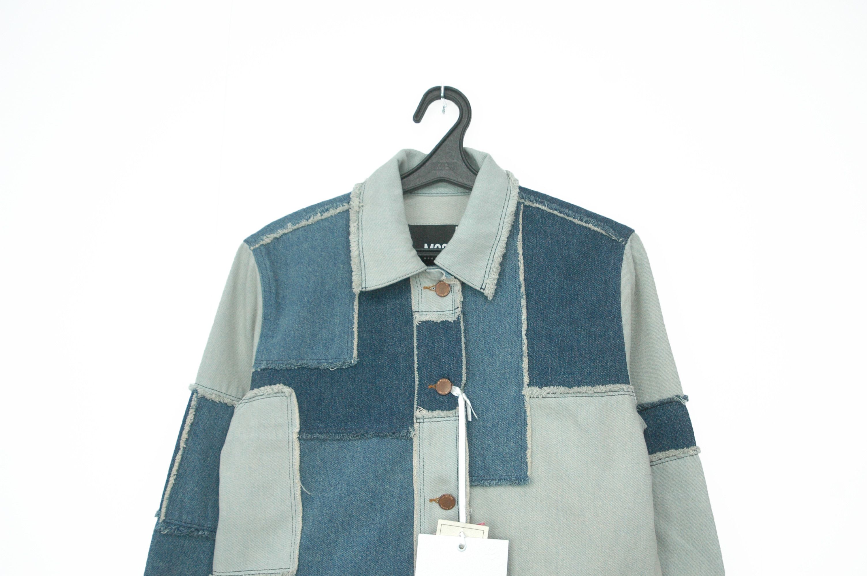 Moschino NWT MOSCHINO Love Giubbino Denim Patchwork Jacket Size M / US 6-8 / IT 42-44 - 4 Thumbnail