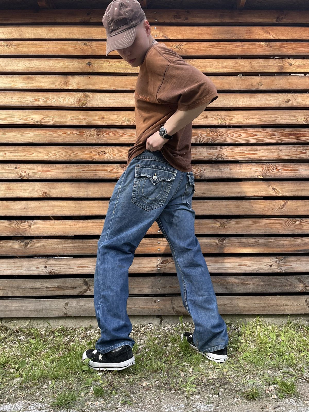 True Religion Vintage True Religion Dirty Jeans Size US 34 / EU 50 - 3 Thumbnail