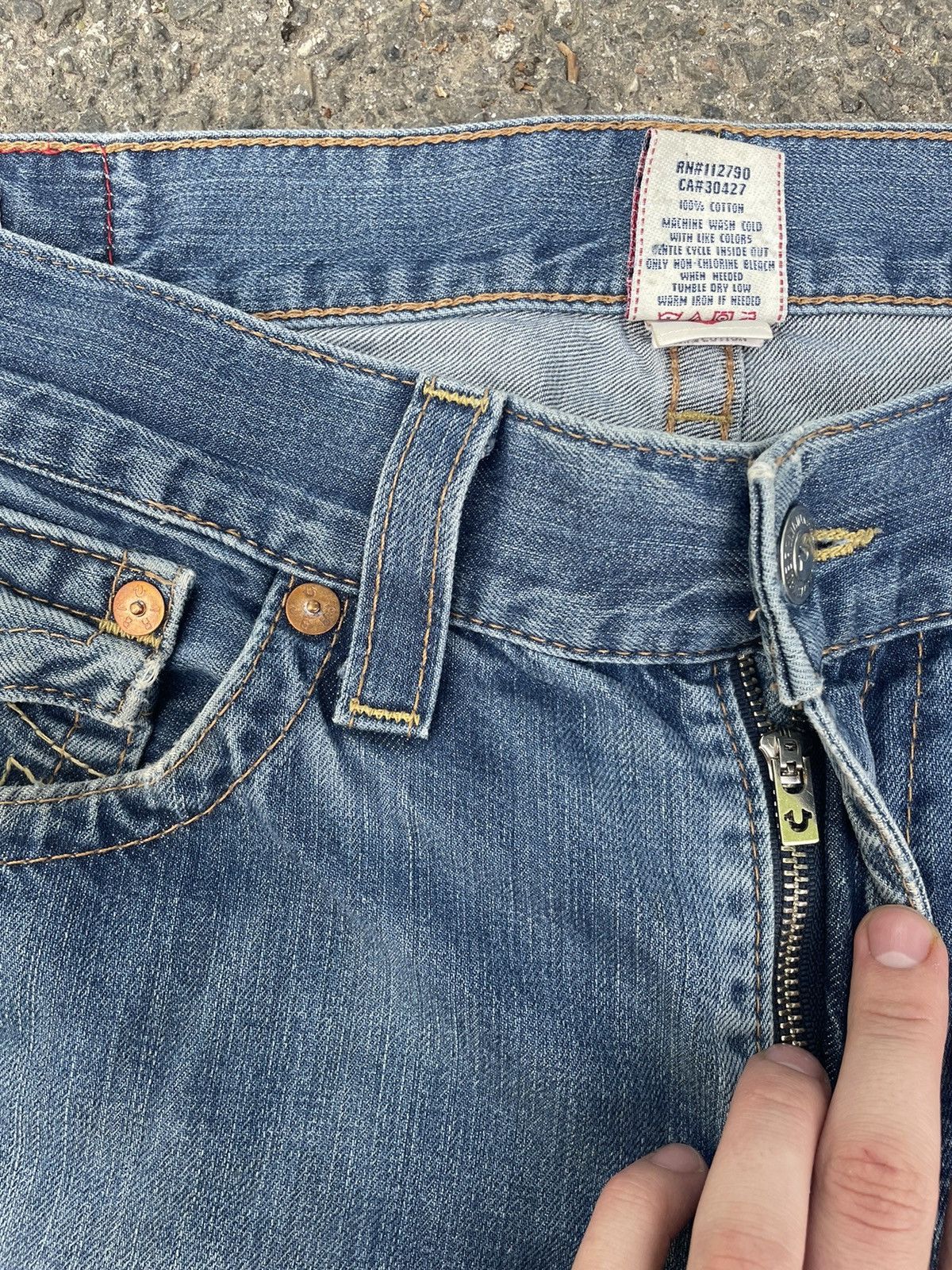 True Religion Vintage True Religion Dirty Jeans Size US 34 / EU 50 - 13 Thumbnail