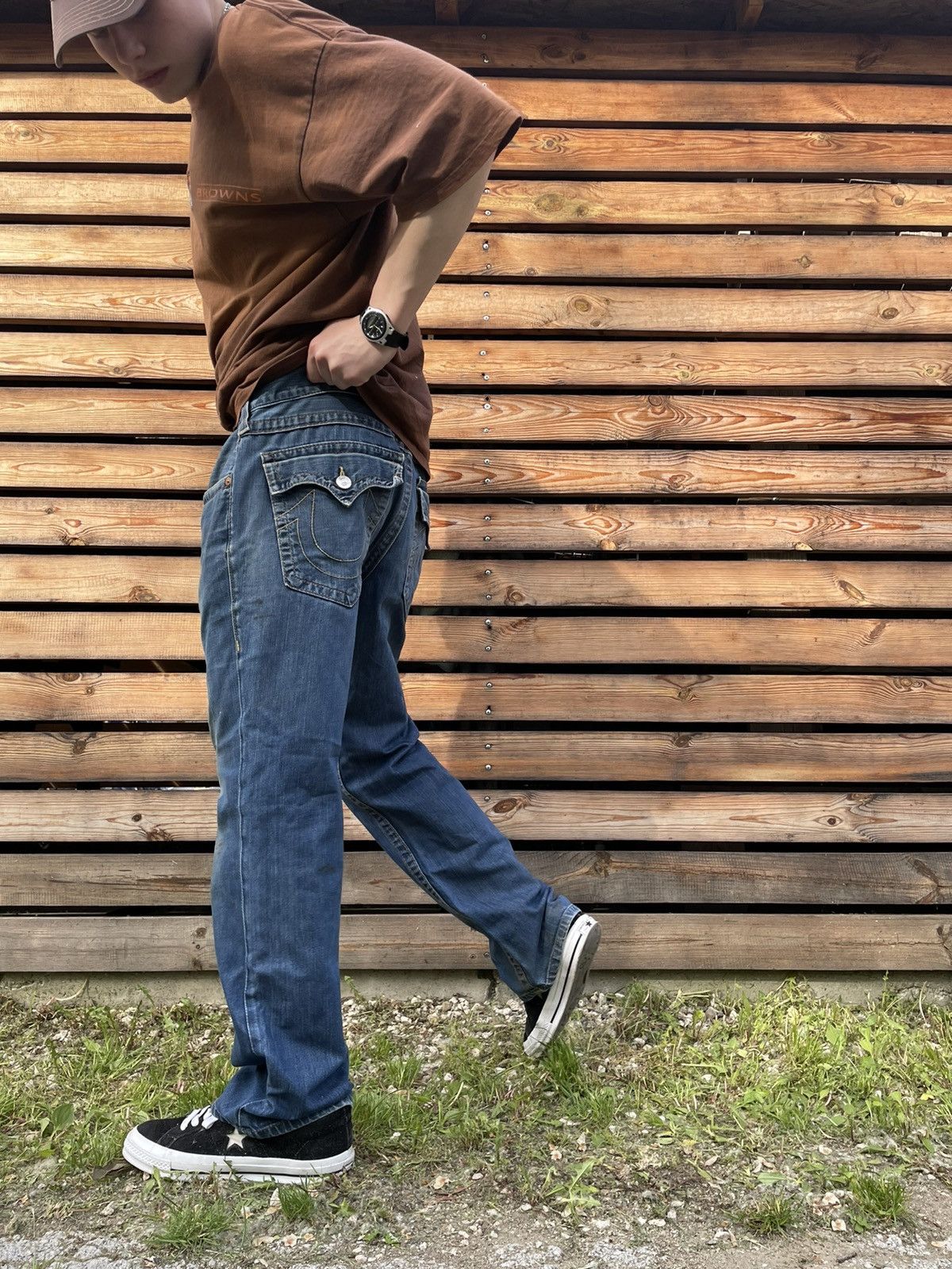True Religion Vintage True Religion Dirty Jeans Size US 34 / EU 50 - 5 Thumbnail