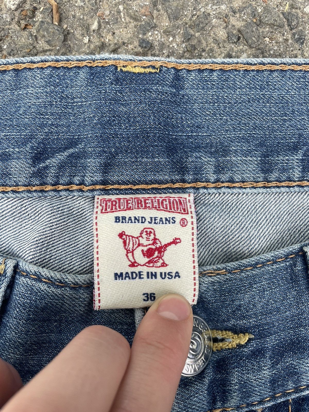 True Religion Vintage True Religion Dirty Jeans Size US 34 / EU 50 - 11 Thumbnail