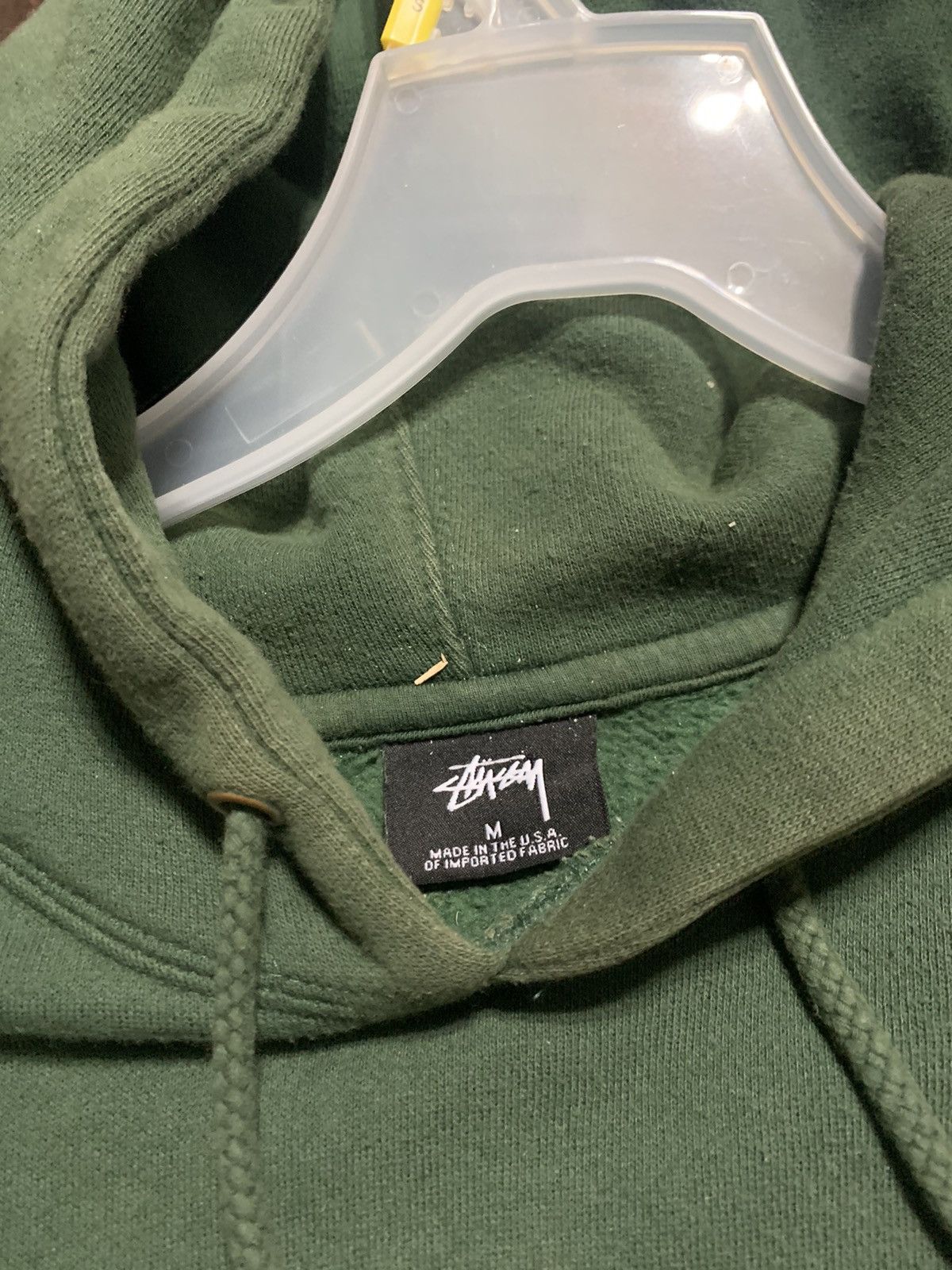 old Stüssy グリーン フーディ Mサイズ Stussy × Vintage Stussy green classic middle logo hoodie