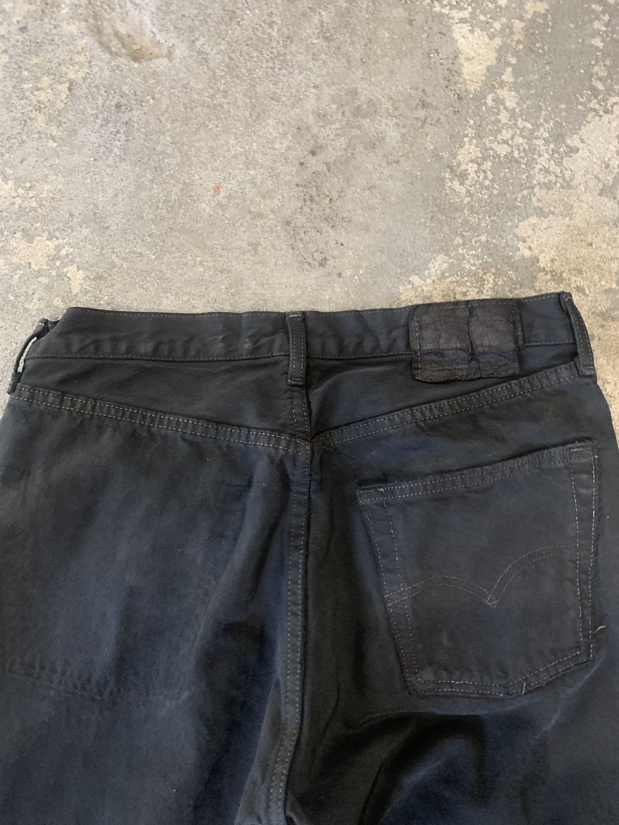 Levi's Vintage Clothing × Unsound Rags × Vintage Vintage black Levi’s 501 overdyed (unsound rags) Size US 32 / EU 48 - 6 Thumbnail