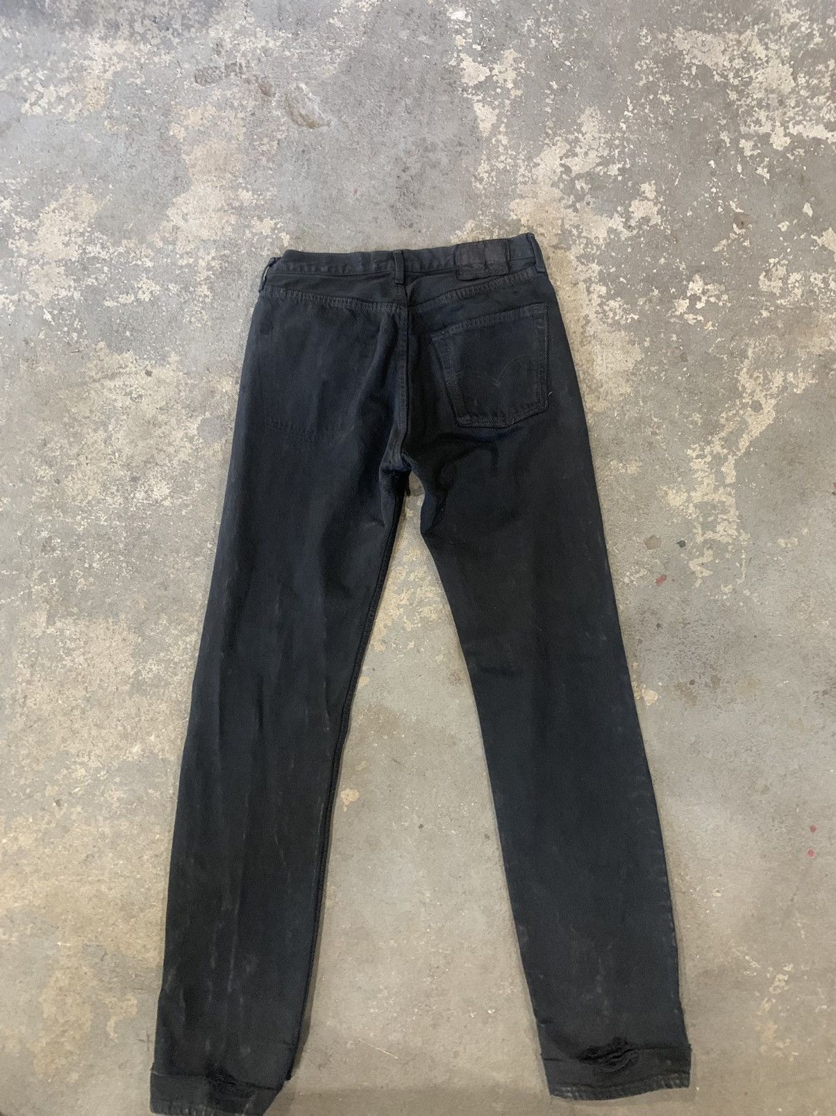 Levi's Vintage Clothing × Unsound Rags × Vintage Vintage black Levi’s 501 overdyed (unsound rags) Size US 32 / EU 48 - 5 Thumbnail