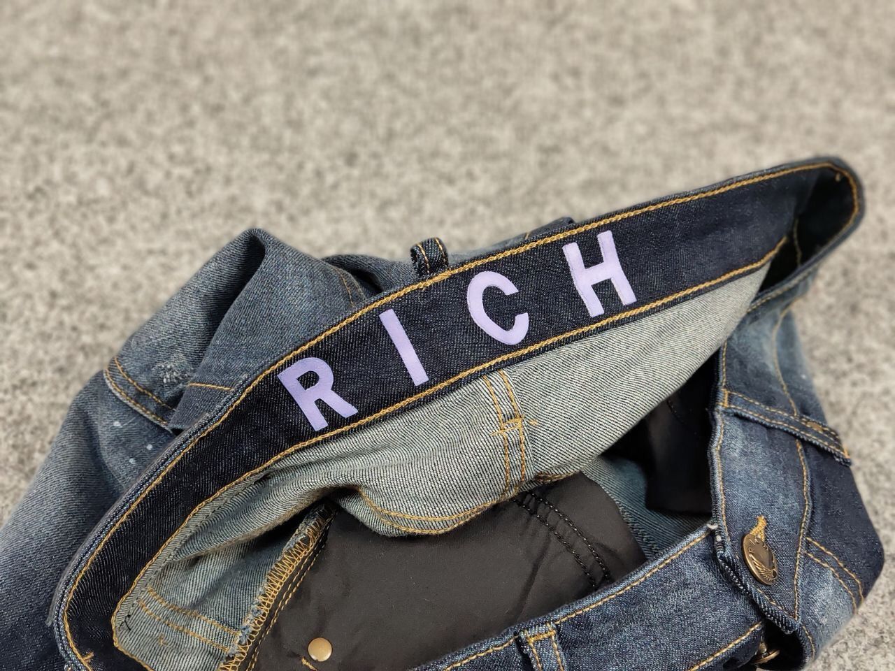 John Richmond John Richmond RICH Blue Fabric Faded Denim Slim Fit Jeans Size US 34 / EU 50 - 20 Thumbnail