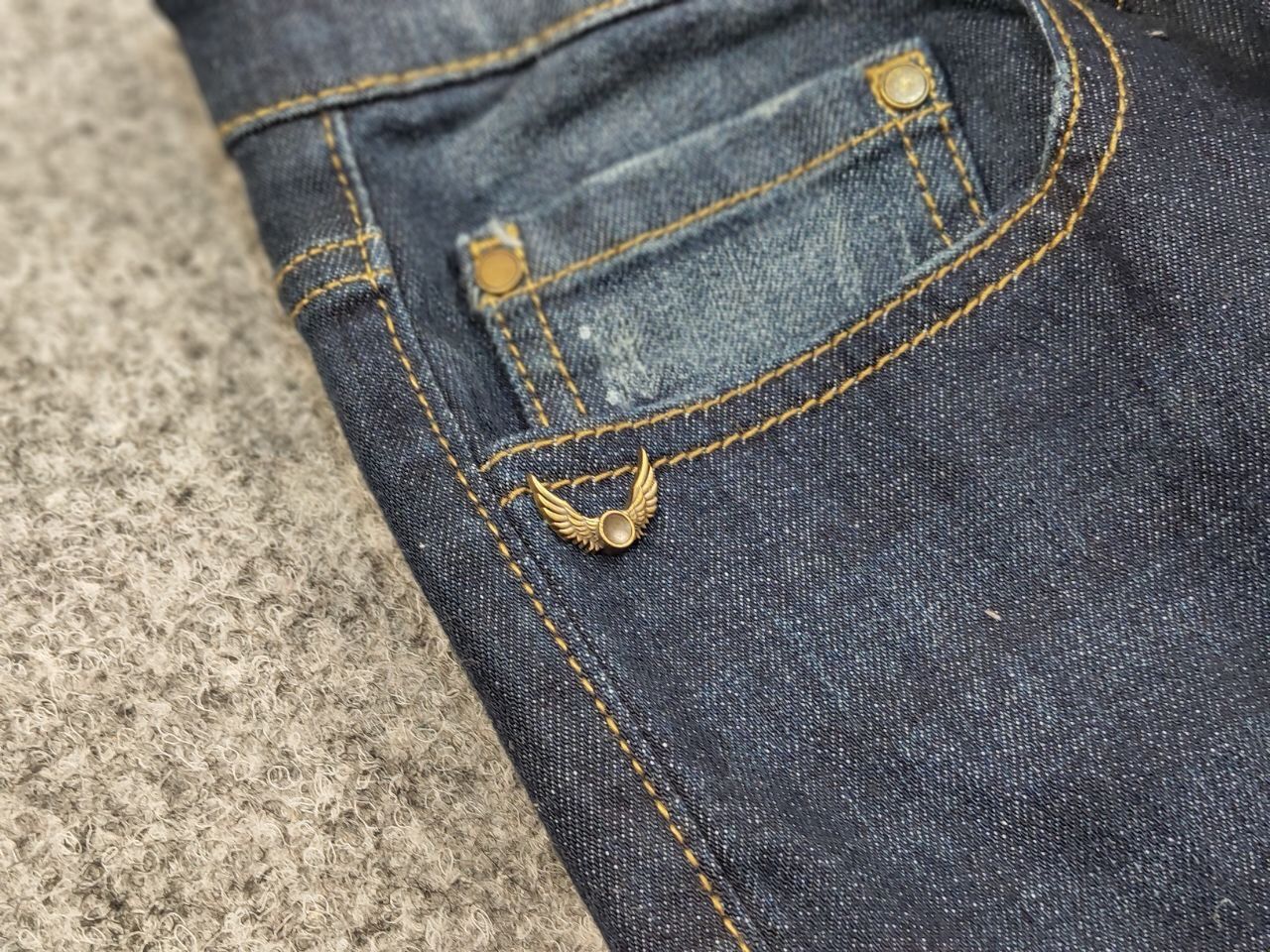 John Richmond John Richmond RICH Blue Fabric Faded Denim Slim Fit Jeans Size US 34 / EU 50 - 13 Thumbnail