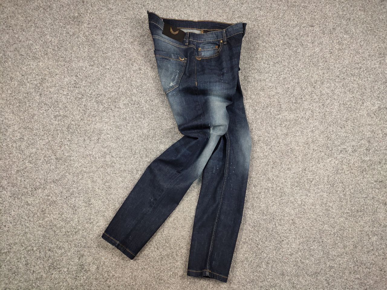 John Richmond John Richmond RICH Blue Fabric Faded Denim Slim Fit Jeans Size US 34 / EU 50 - 17 Thumbnail