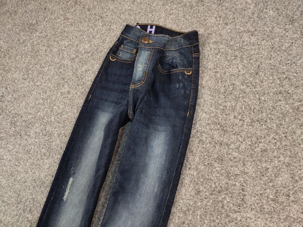 John Richmond John Richmond RICH Blue Fabric Faded Denim Slim Fit Jeans Size US 34 / EU 50 - 4 Thumbnail