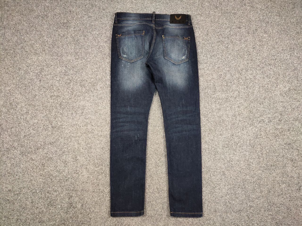 John Richmond John Richmond RICH Blue Fabric Faded Denim Slim Fit Jeans Size US 34 / EU 50 - 14 Thumbnail