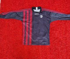 Vintage 90s 1 Adidas Skeleton Soccer Goalkeeper shirt Jersey Size L
