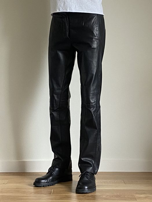 balenciaga leather pants men