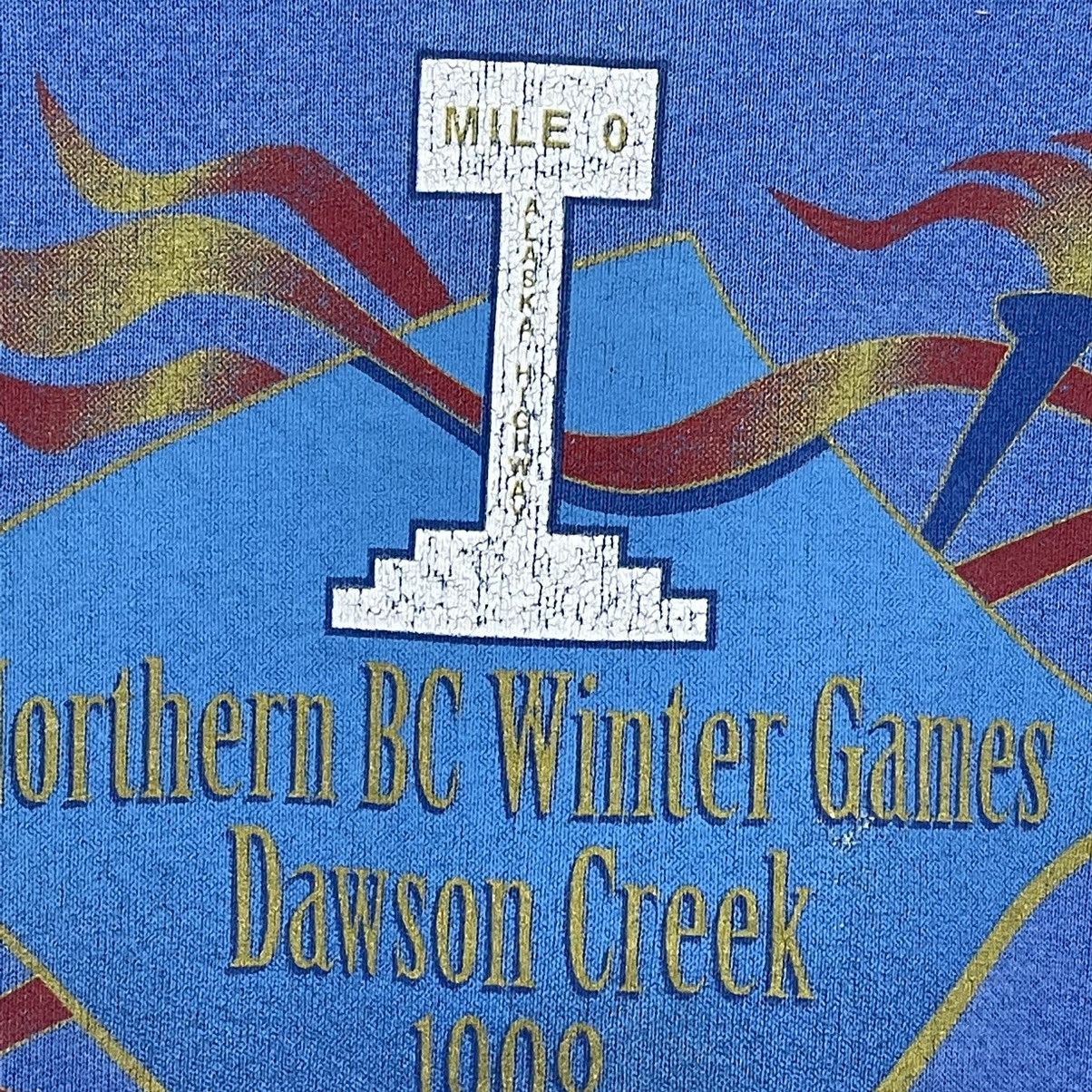 Vintage Northern BC Winter Games Dawson Creek 1998 Sweatshirt SIZE M Size US L / EU 52-54 / 3 - 6 Thumbnail