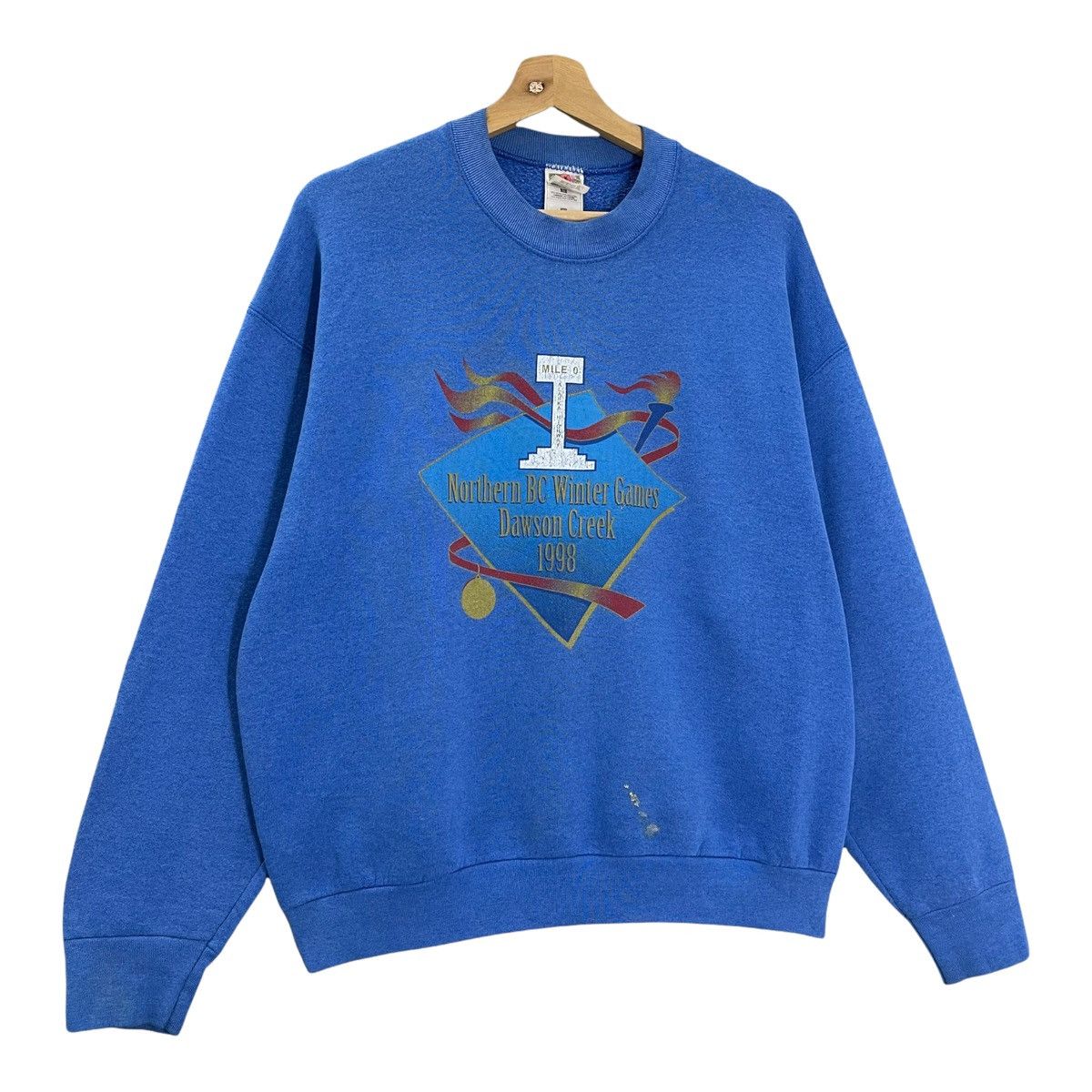 Vintage Northern BC Winter Games Dawson Creek 1998 Sweatshirt SIZE M Size US L / EU 52-54 / 3 - 2 Thumbnail