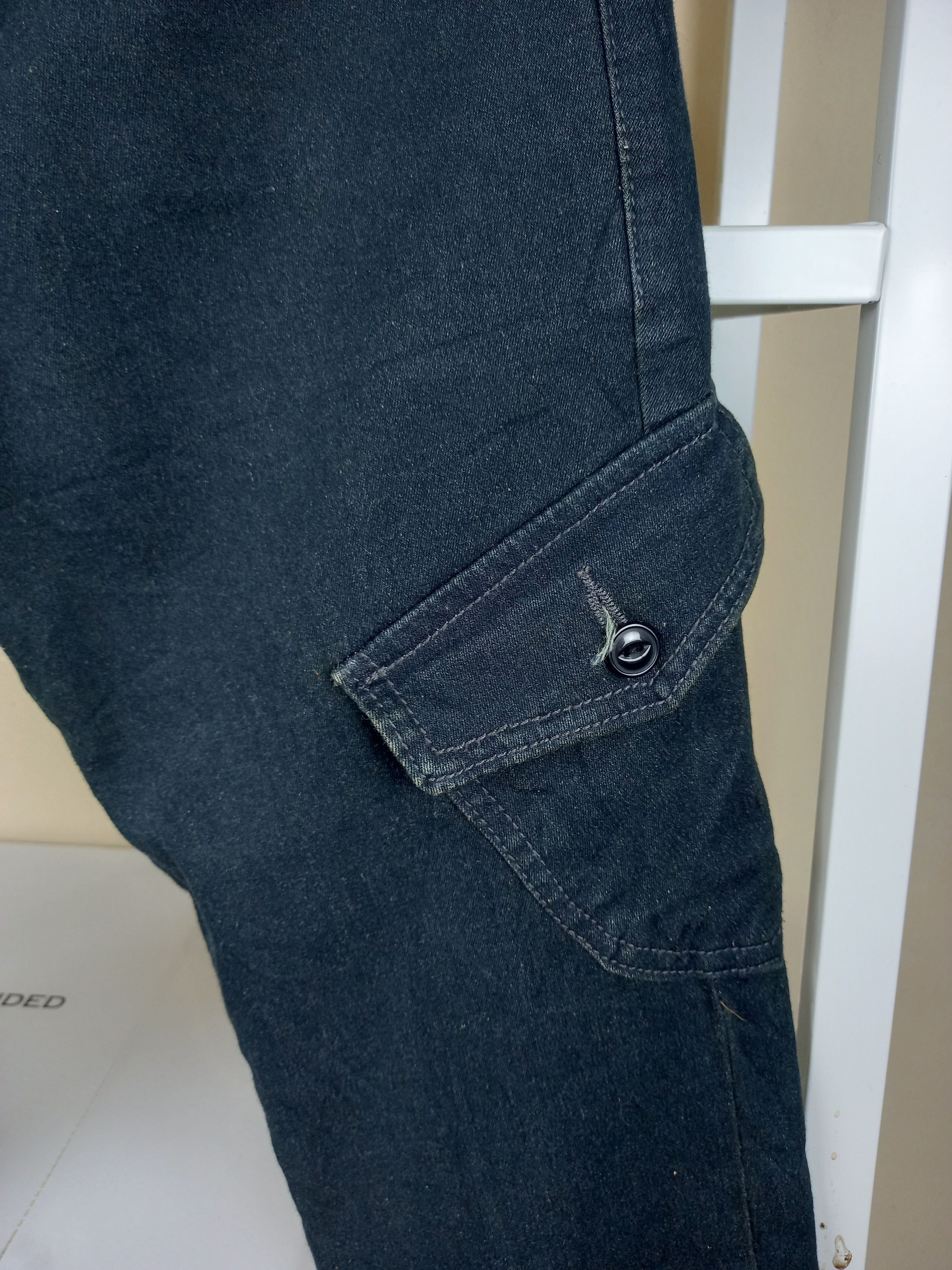 Japanese Brand AOGU DENIM Cargo Pants 7 Multi pocket Tactical Pant Size US 29 - 7 Thumbnail