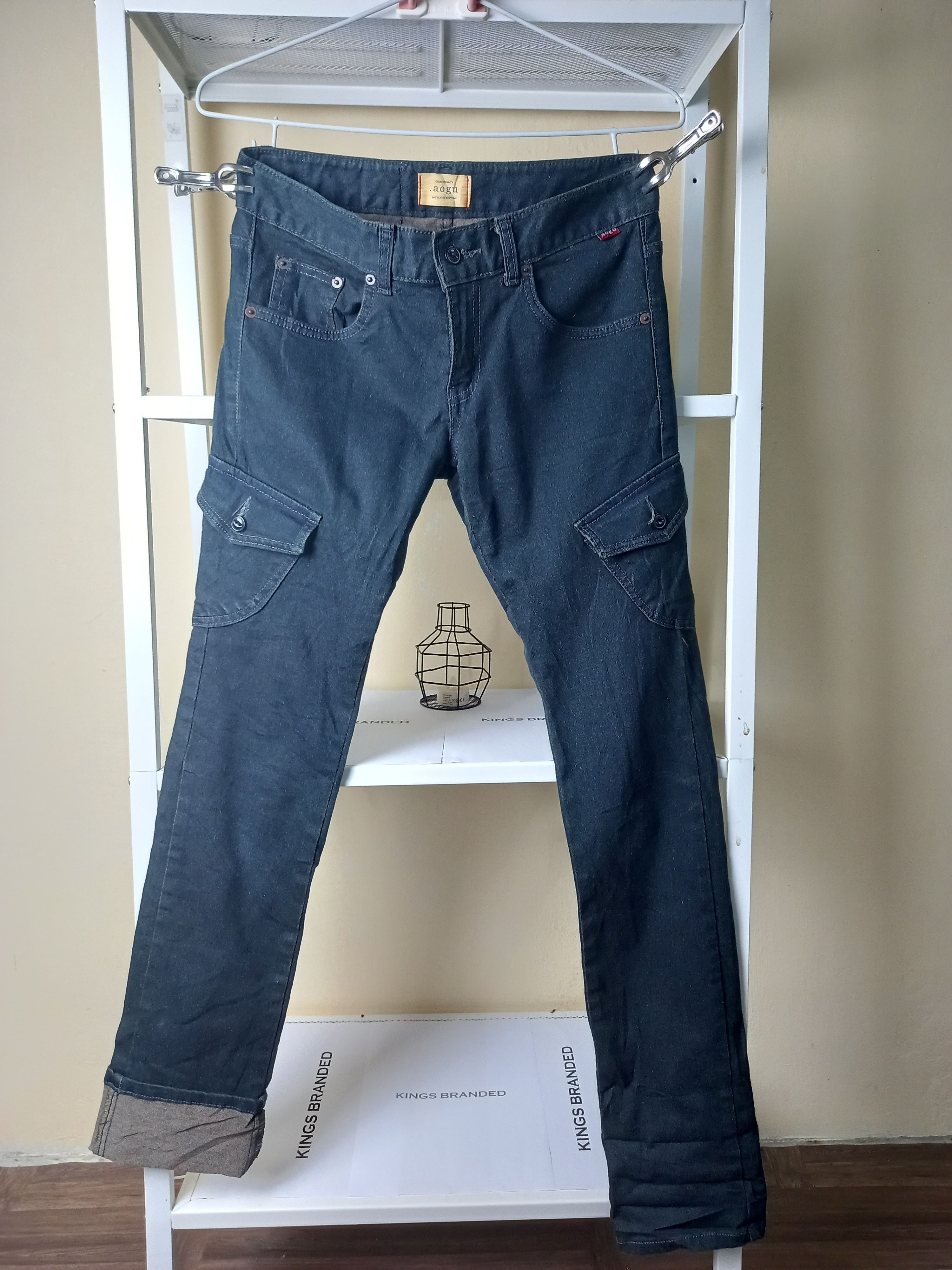 Japanese Brand AOGU DENIM Cargo Pants 7 Multi pocket Tactical Pant Size US 29 - 2 Thumbnail