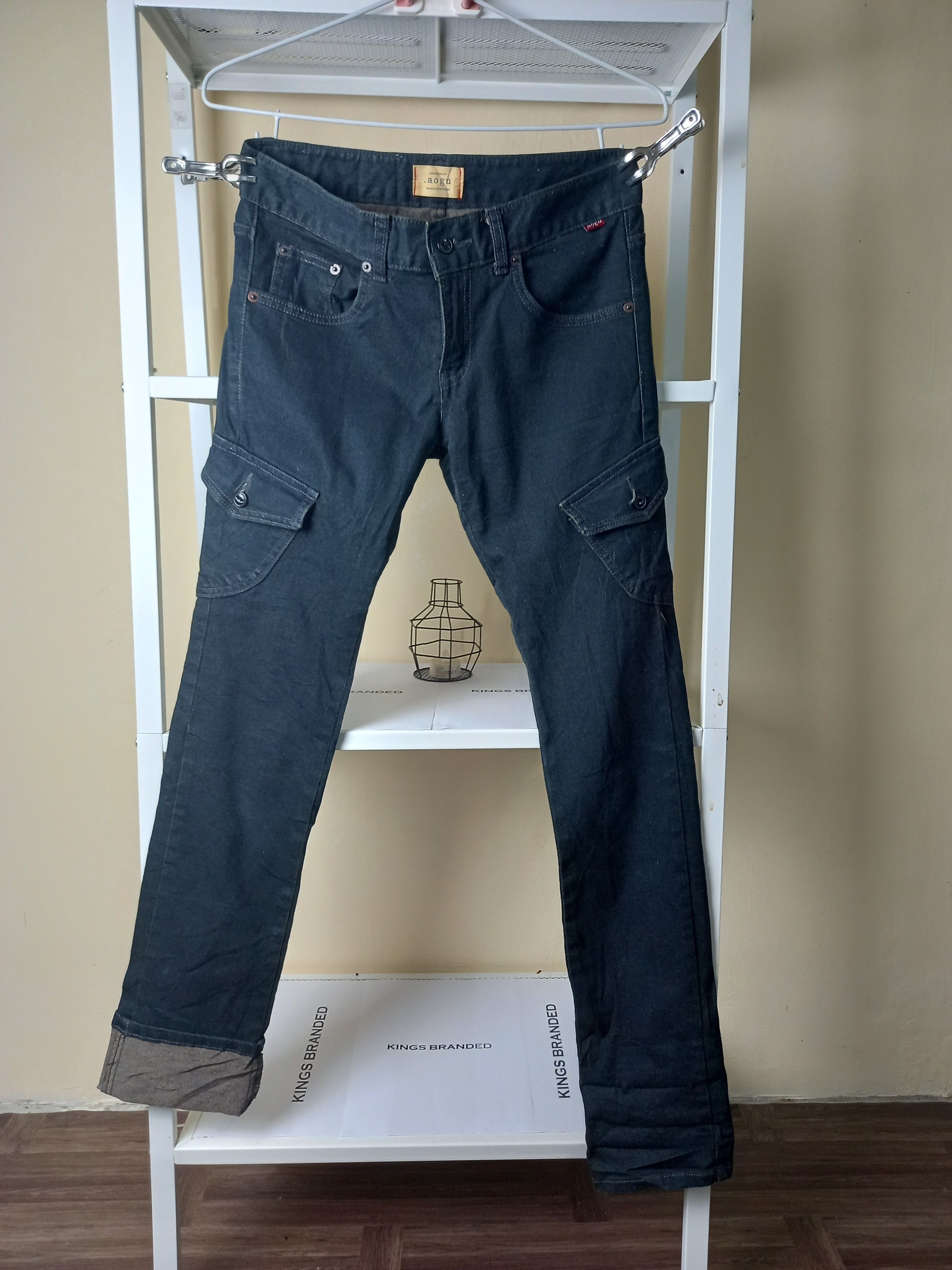 Japanese Brand AOGU DENIM Cargo Pants 7 Multi pocket Tactical Pant Size US 29 - 1 Thumbnail