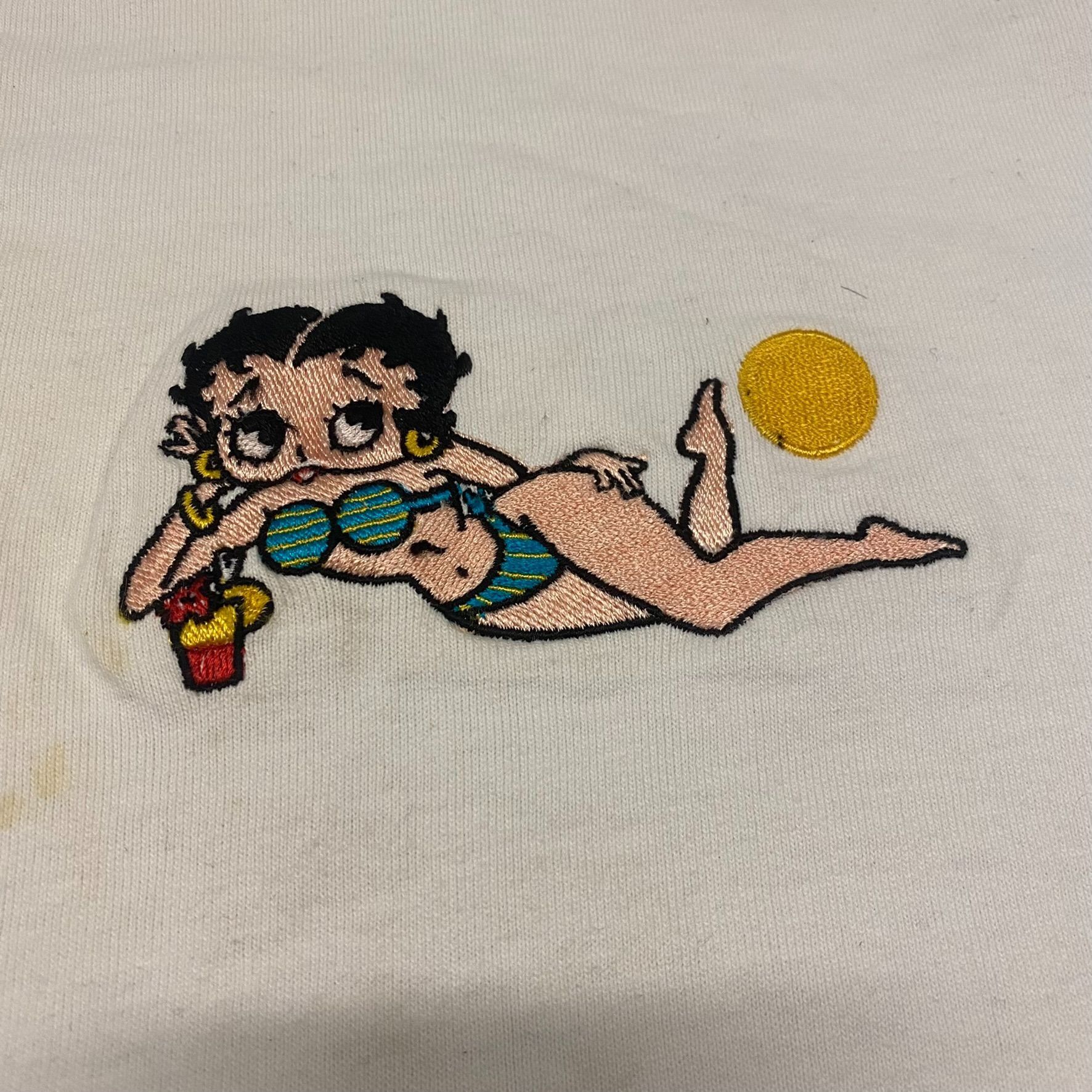 Vintage Betty Boop Beach Vintage 90s T-Shirt Size US XL / EU 56 / 4 - 2 Thumbnail