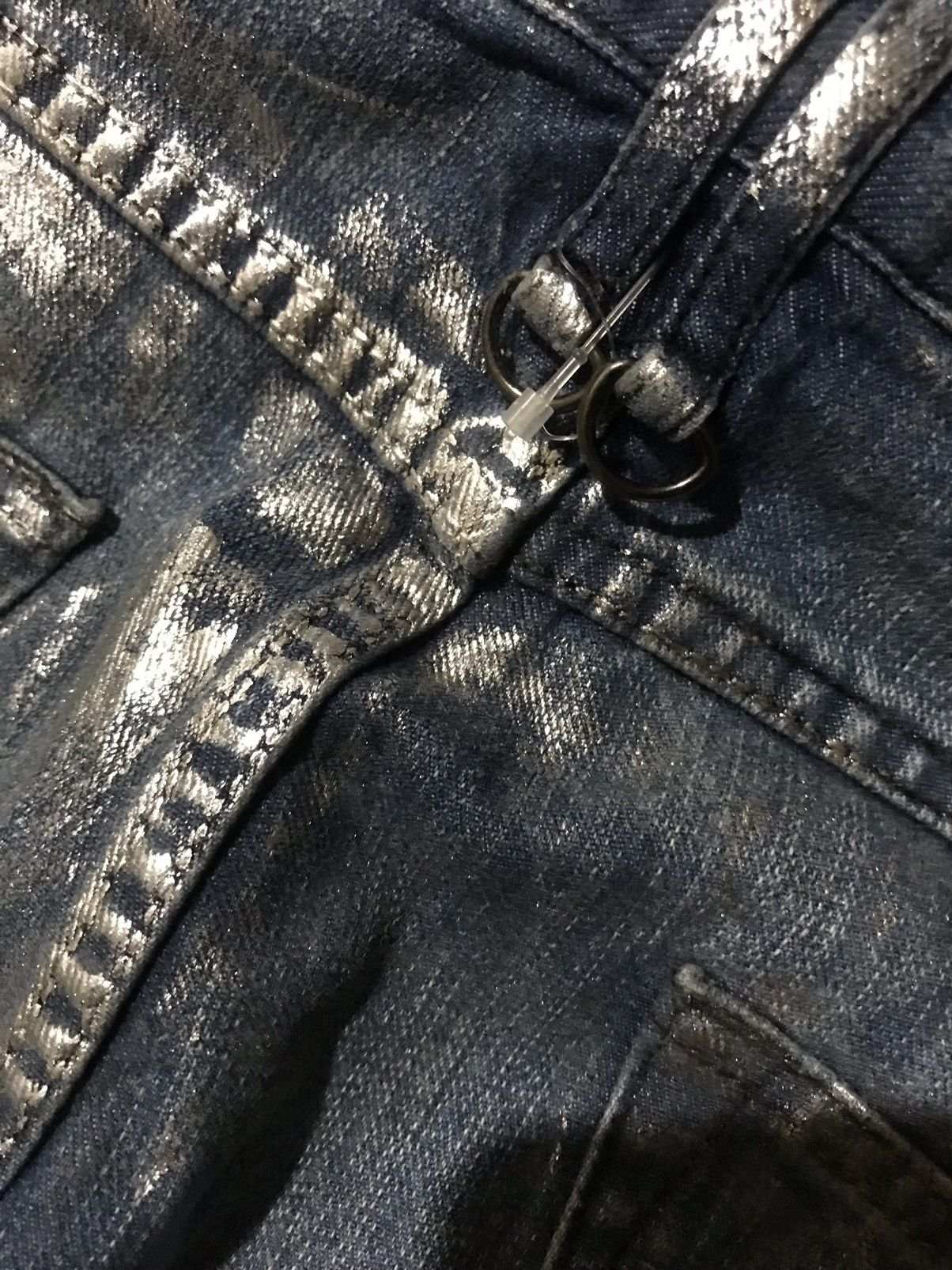 BUFFALO BOBS 💥Buffalo Bobs Silver Style Dior Waxed Clawmark Denim Size US 32 / EU 48 - 8 Thumbnail