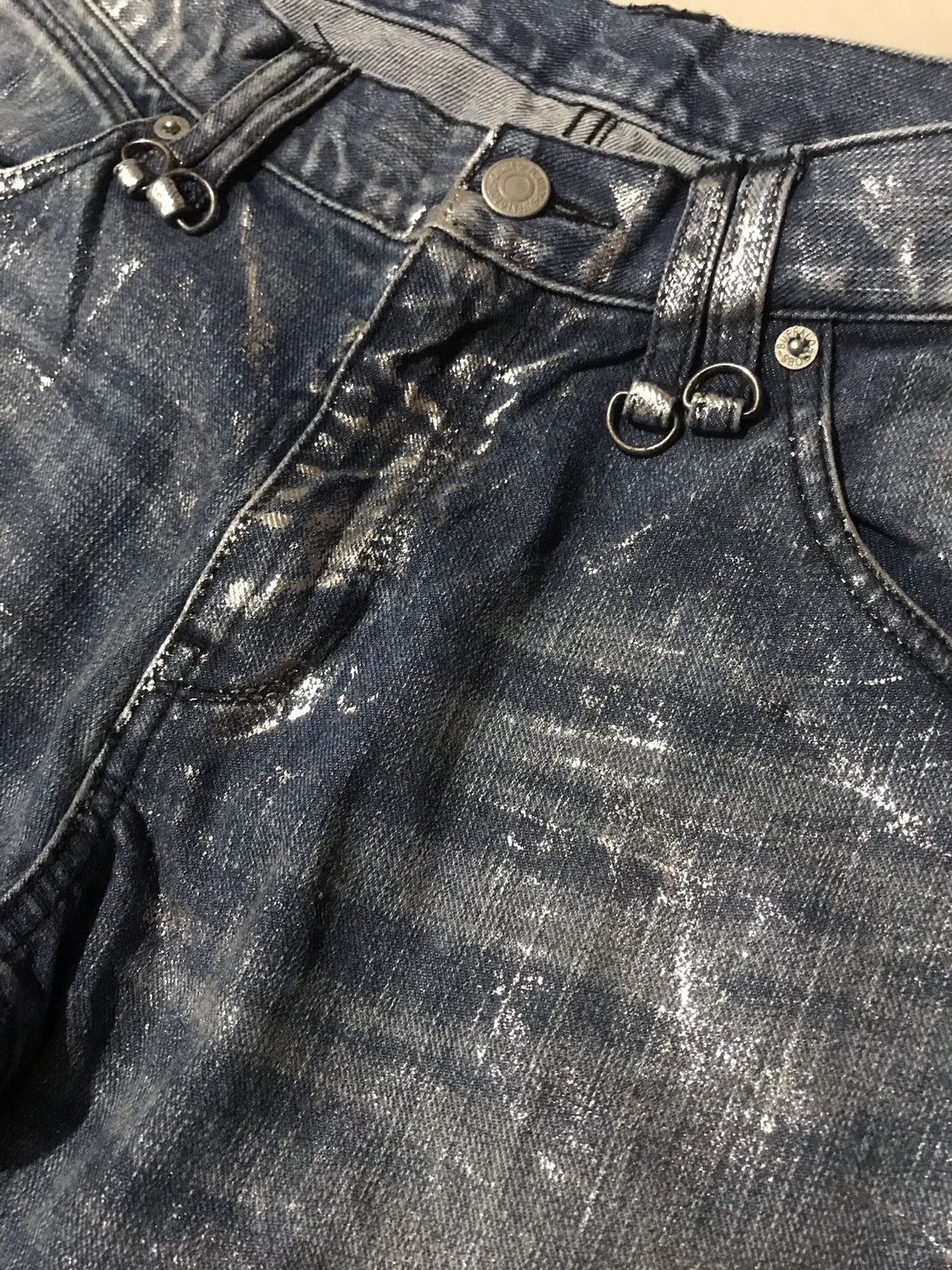 BUFFALO BOBS 💥Buffalo Bobs Silver Style Dior Waxed Clawmark Denim Size US 32 / EU 48 - 7 Thumbnail
