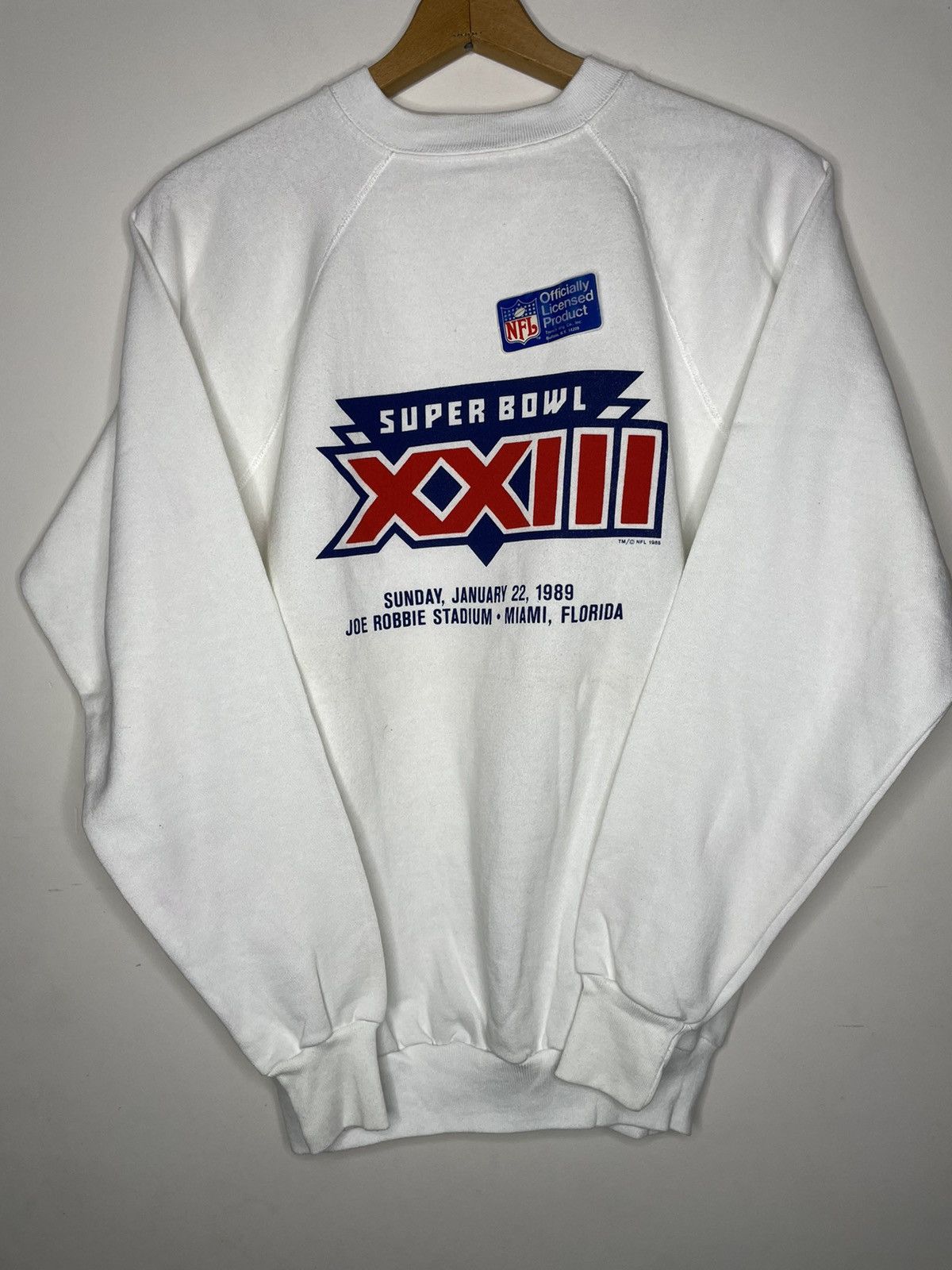 NFL Vintage 1989 Super Bowl XXIII Bengals vs 49ers Sweatshirt Size US XL / EU 56 / 4 - 2 Thumbnail