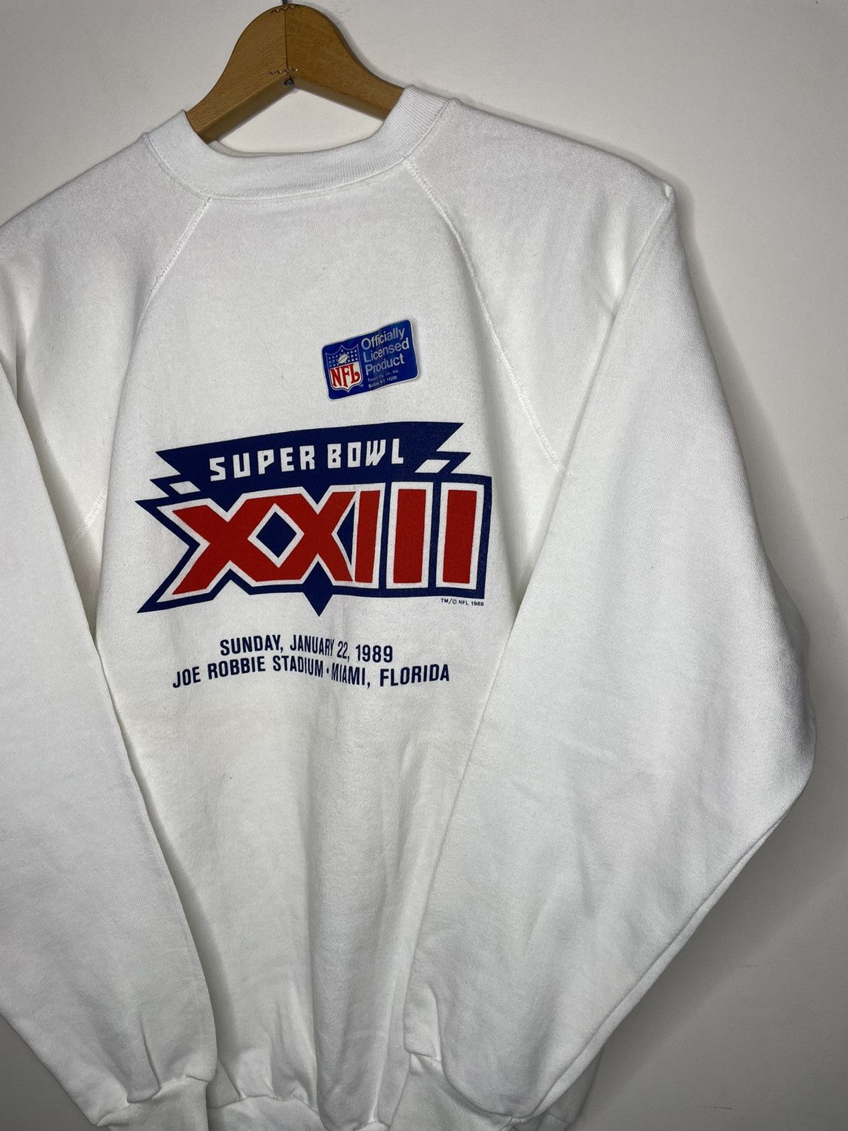 NFL Vintage 1989 Super Bowl XXIII Bengals vs 49ers Sweatshirt Size US XL / EU 56 / 4 - 1 Thumbnail