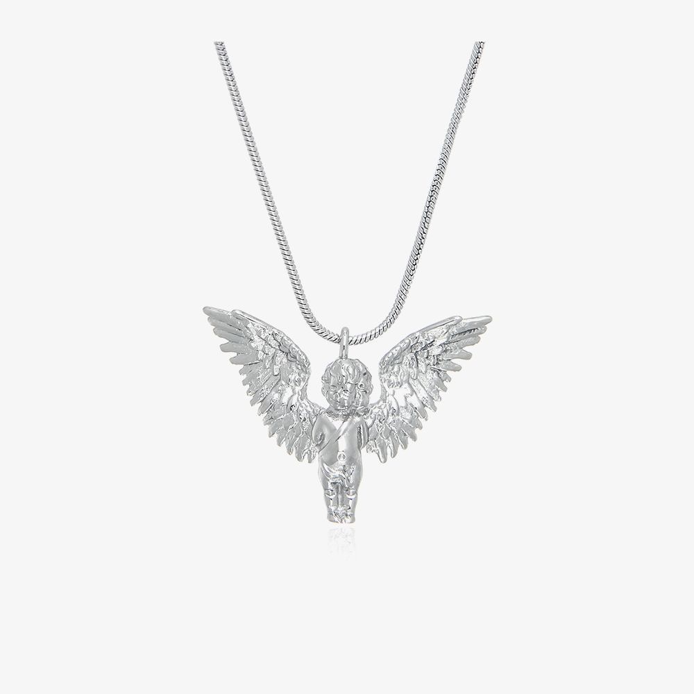 Jewelry × Vintage Cute Angel Pendant Fashion Couple Necklace Size ONE SIZE - 1 Thumbnail