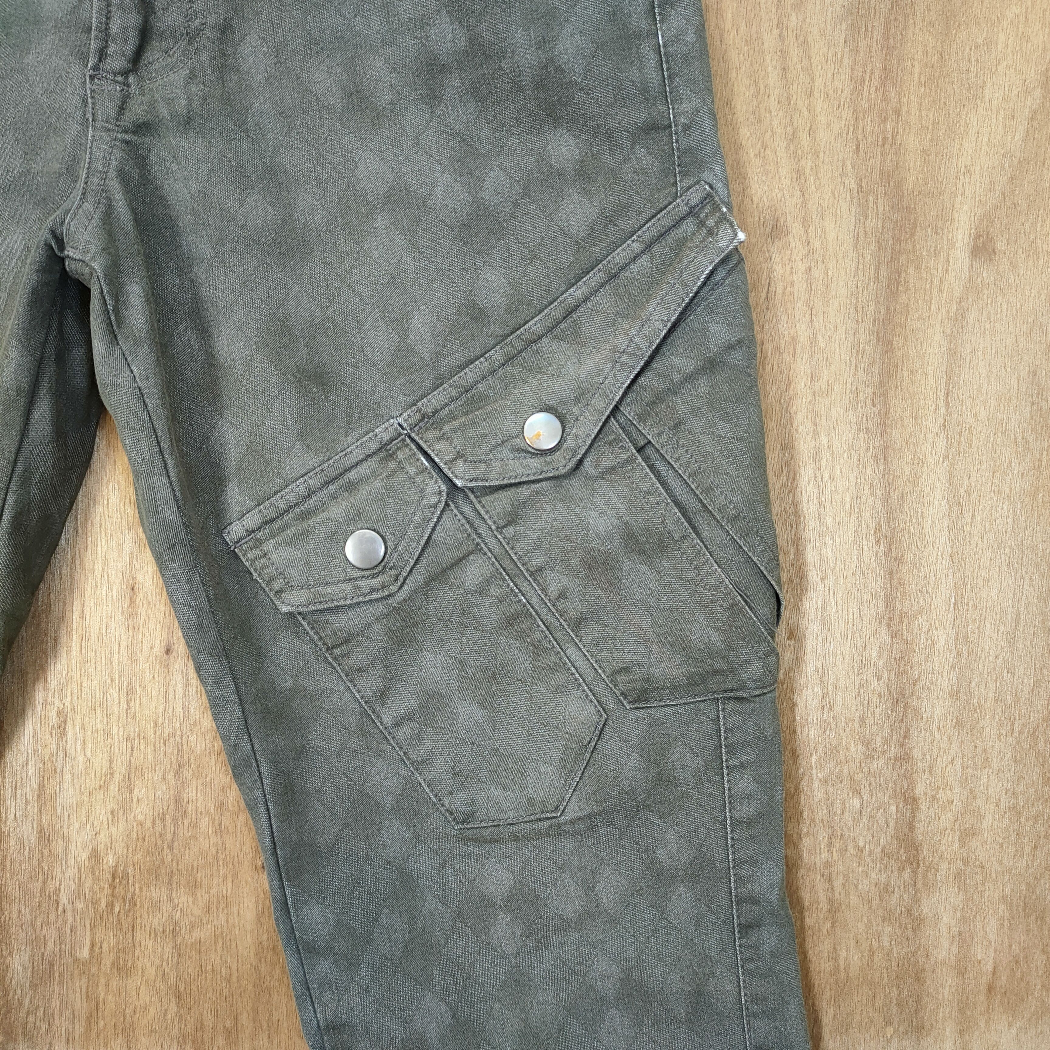 semanticdesign SEMANTIC DESIGN FADED GREY CARGO PANTS Size US 29 - 5 Thumbnail