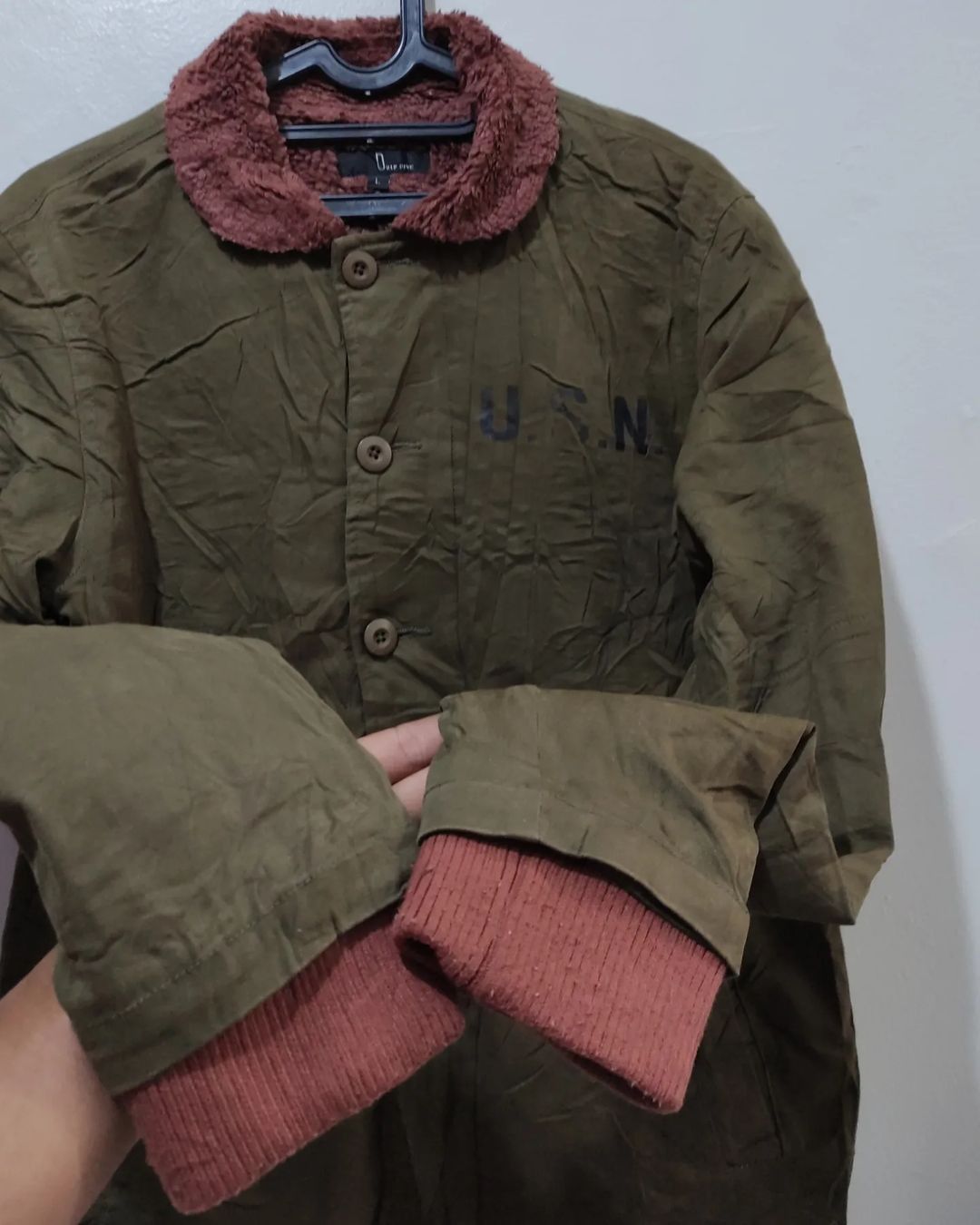Vintage U.S.N Military Repro By Zip Five Deck Jacket Size US L / EU 52-54 / 3 - 3 Thumbnail