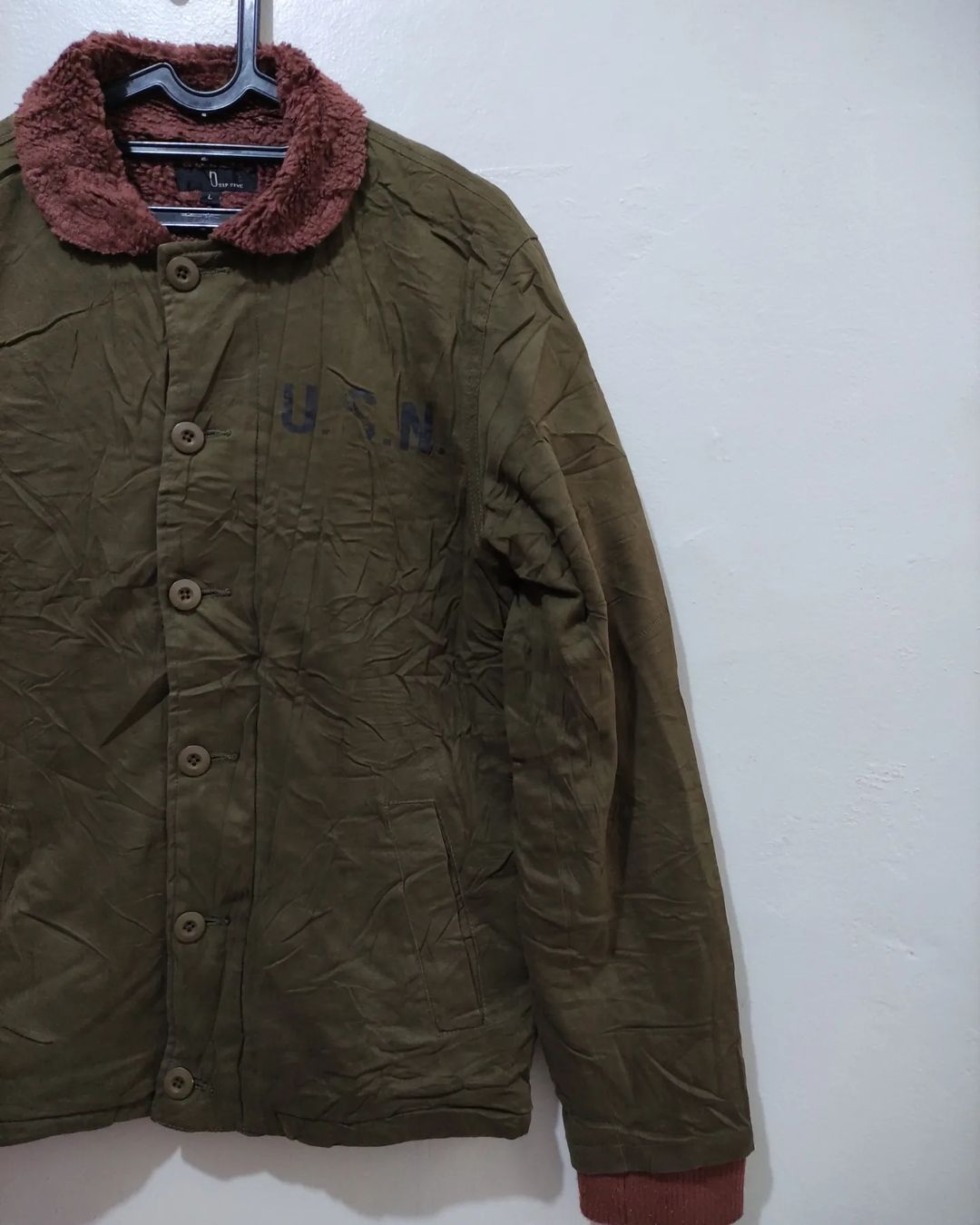 Vintage U.S.N Military Repro By Zip Five Deck Jacket Size US L / EU 52-54 / 3 - 10 Thumbnail