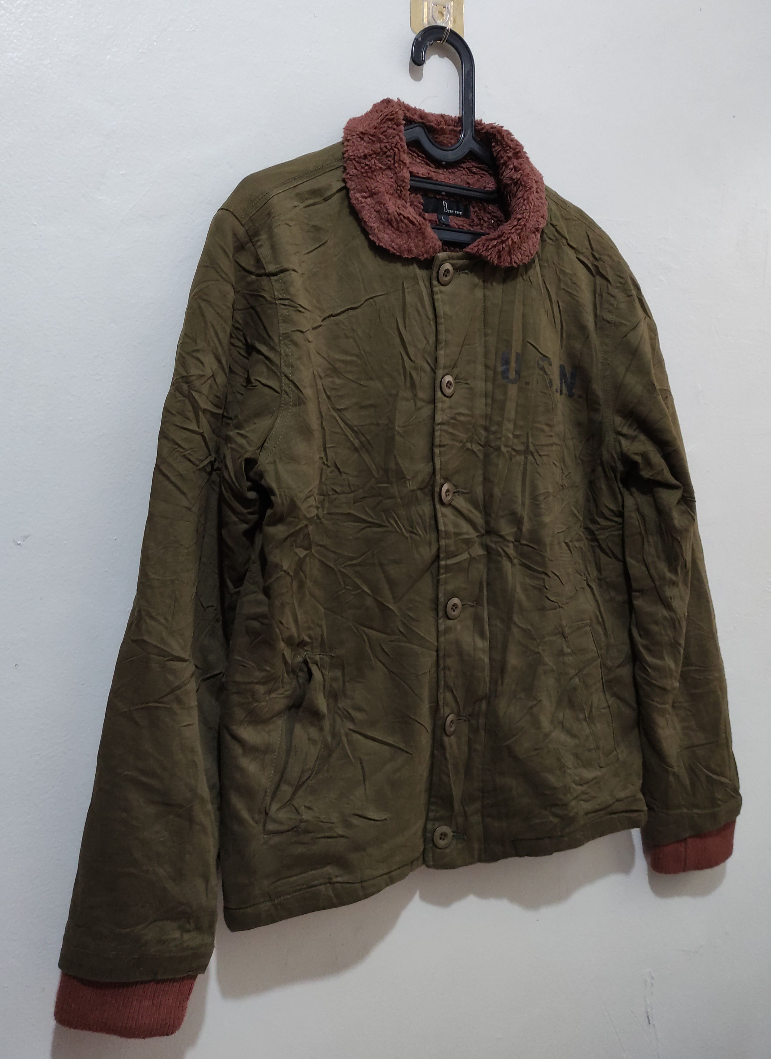 Vintage U.S.N Military Repro By Zip Five Deck Jacket Size US L / EU 52-54 / 3 - 11 Thumbnail