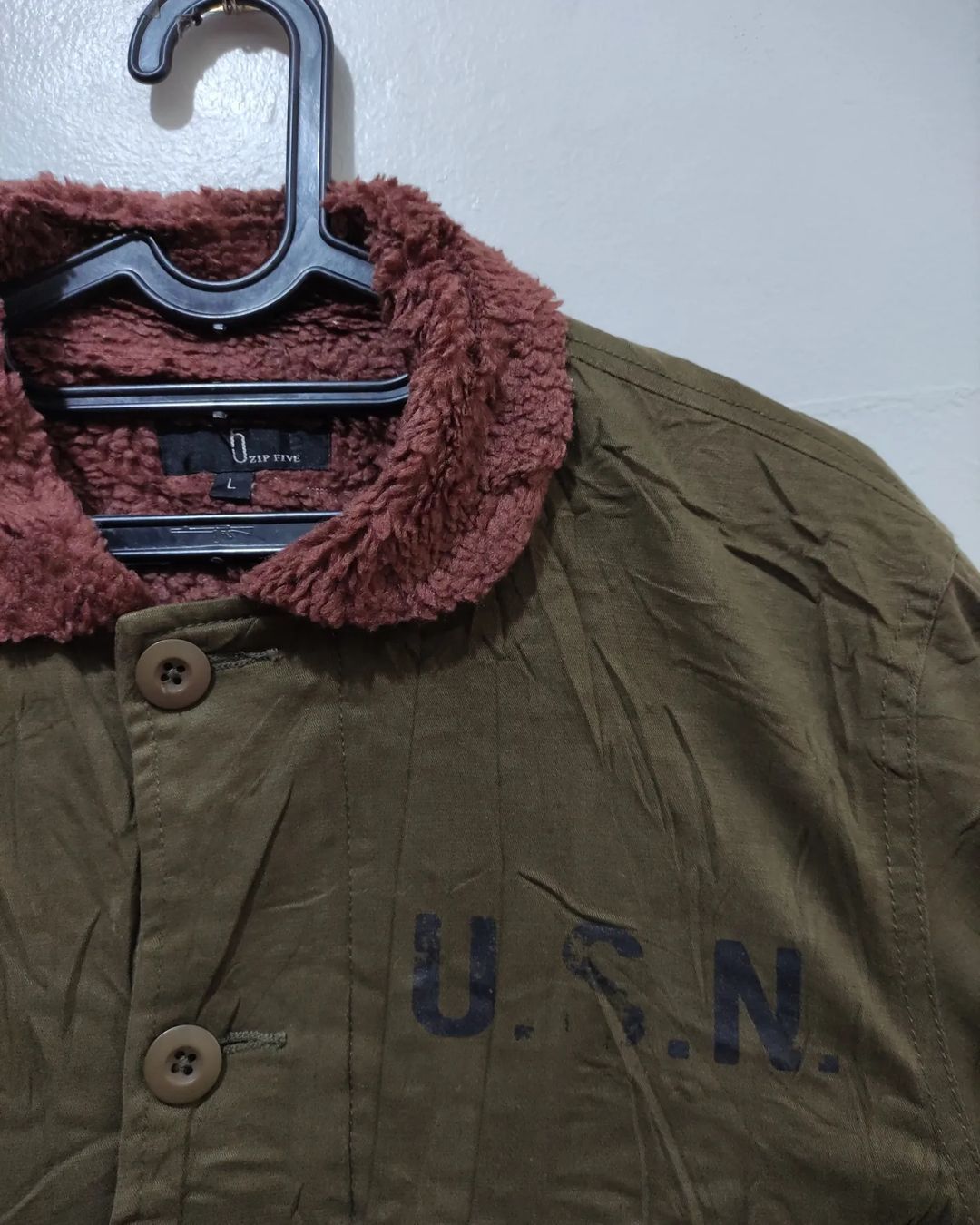 Vintage U.S.N Military Repro By Zip Five Deck Jacket Size US L / EU 52-54 / 3 - 5 Thumbnail