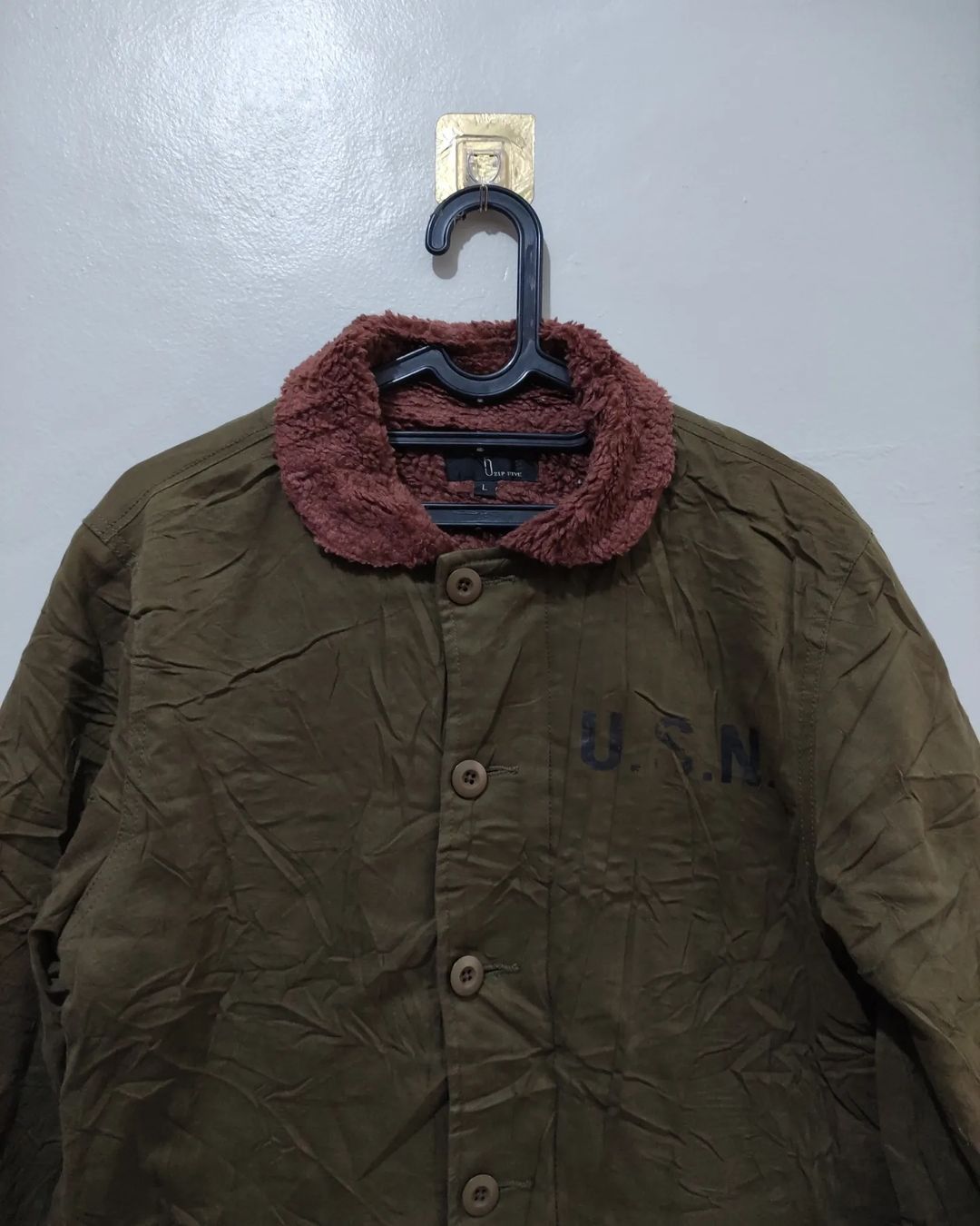Vintage U.S.N Military Repro By Zip Five Deck Jacket Size US L / EU 52-54 / 3 - 8 Thumbnail